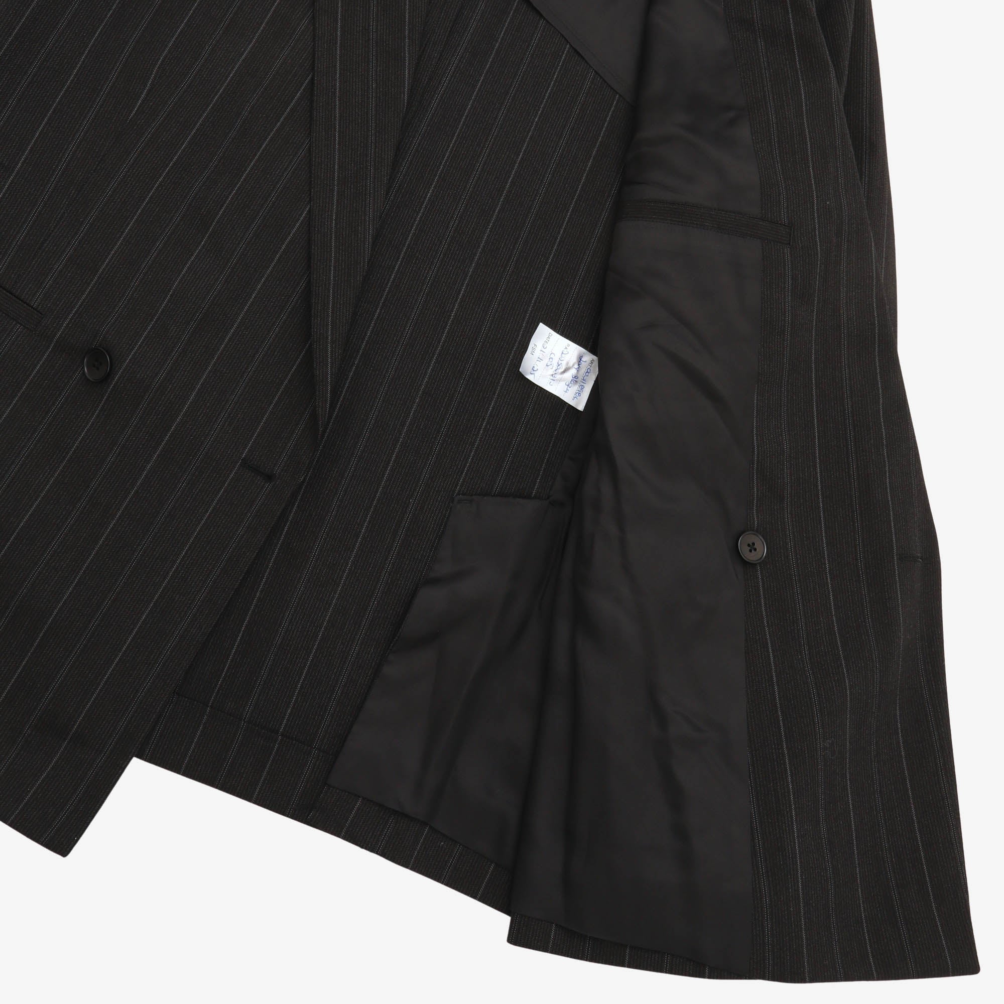 Pinstriped Wool DB Suit