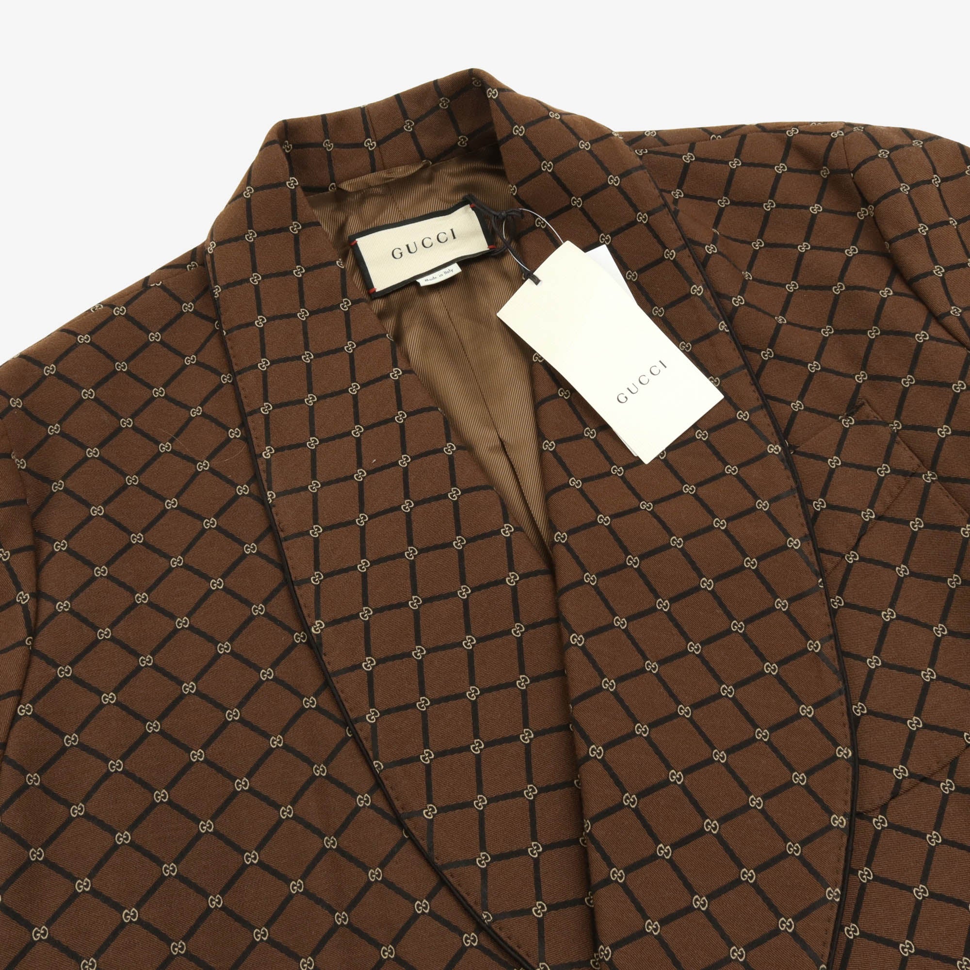 Logo Jacquard Shawl Belted Dressing Gown