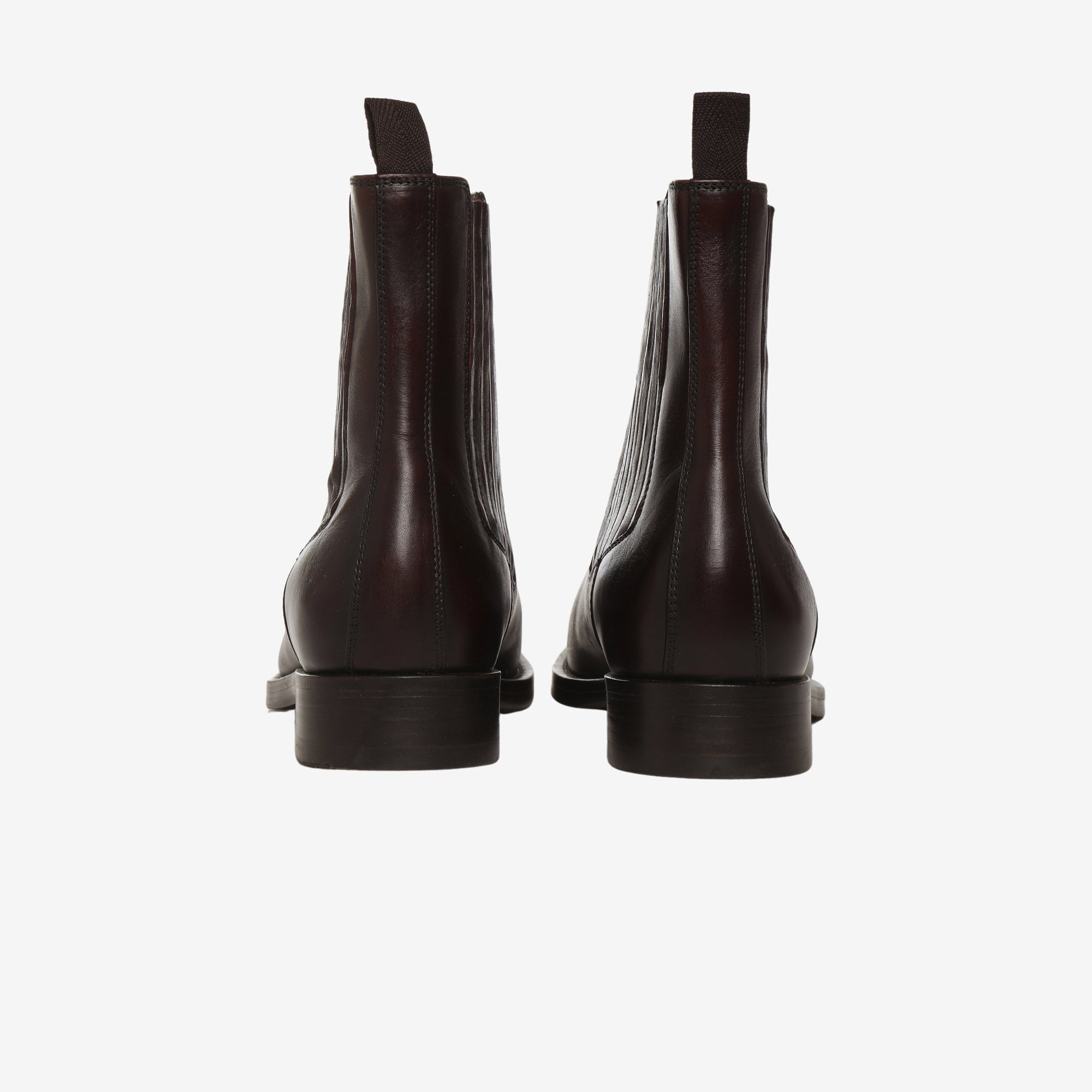 Burnished Leather Chelsea Boots