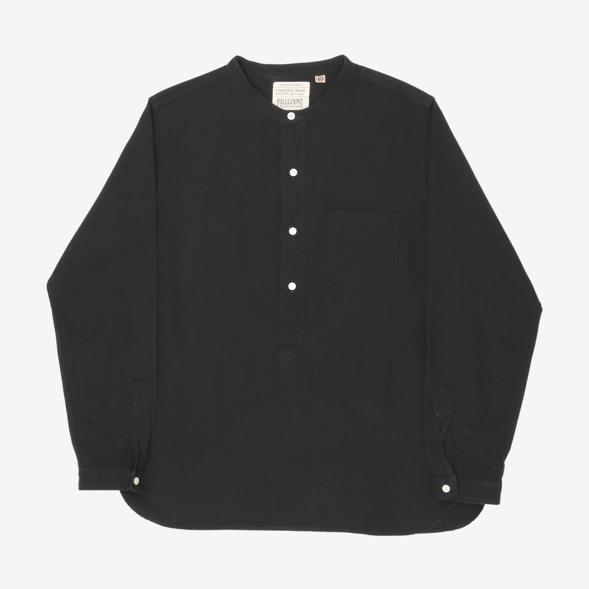 Stand Collar PO Chambray Shirt