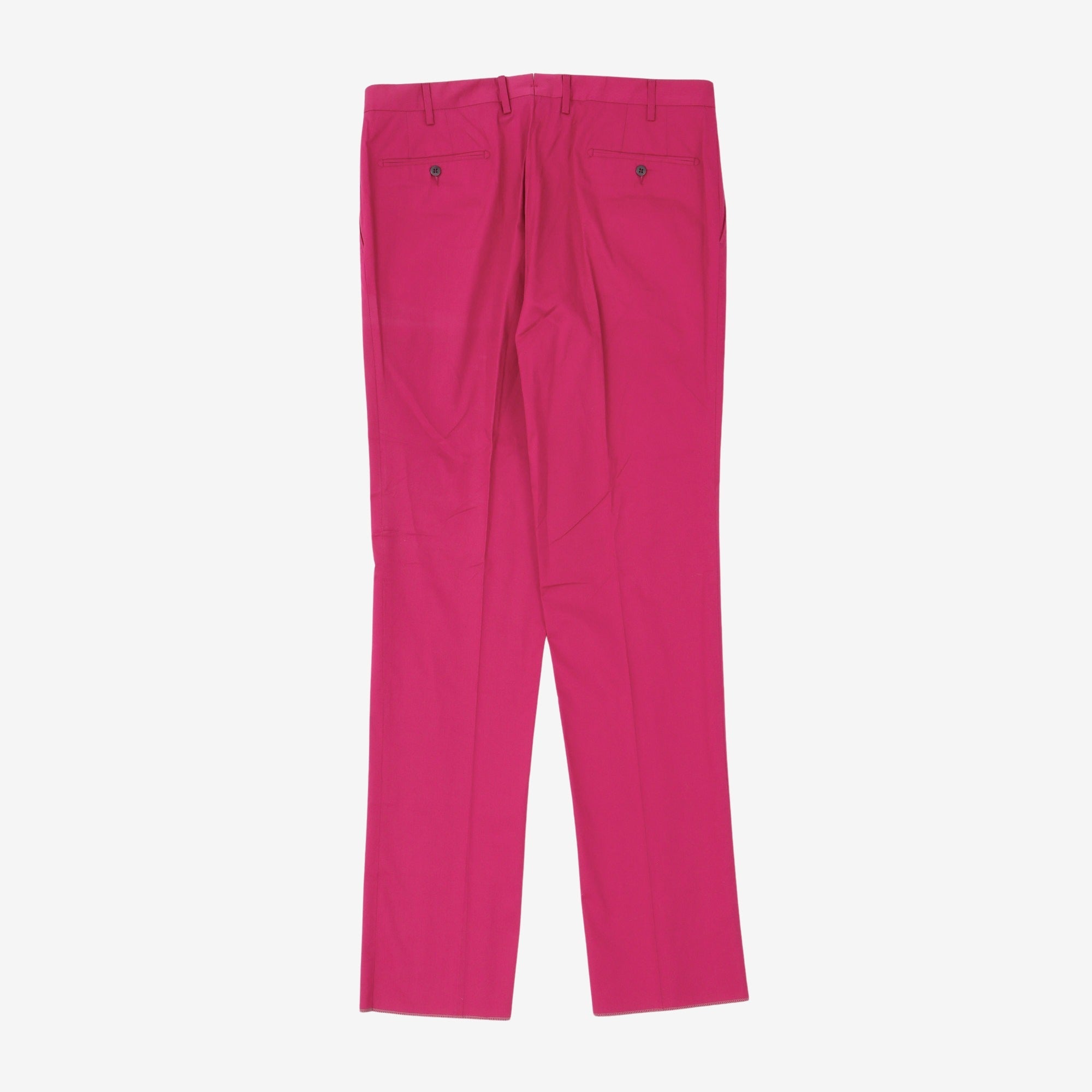 Single Pleat Cotton Chinos