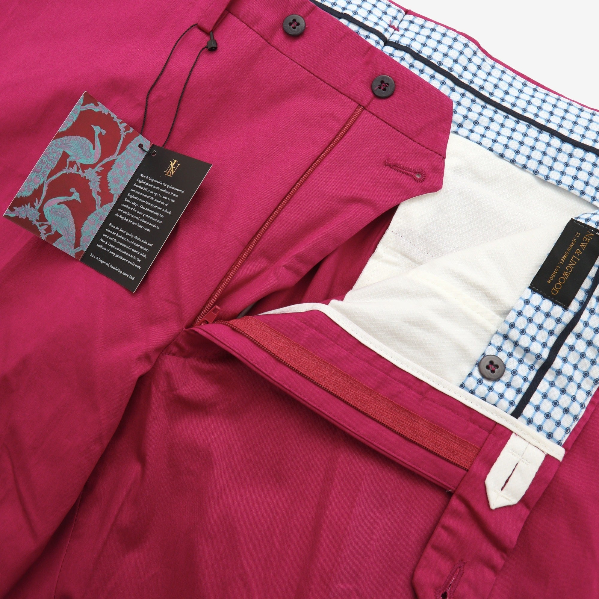 Single Pleat Cotton Chinos
