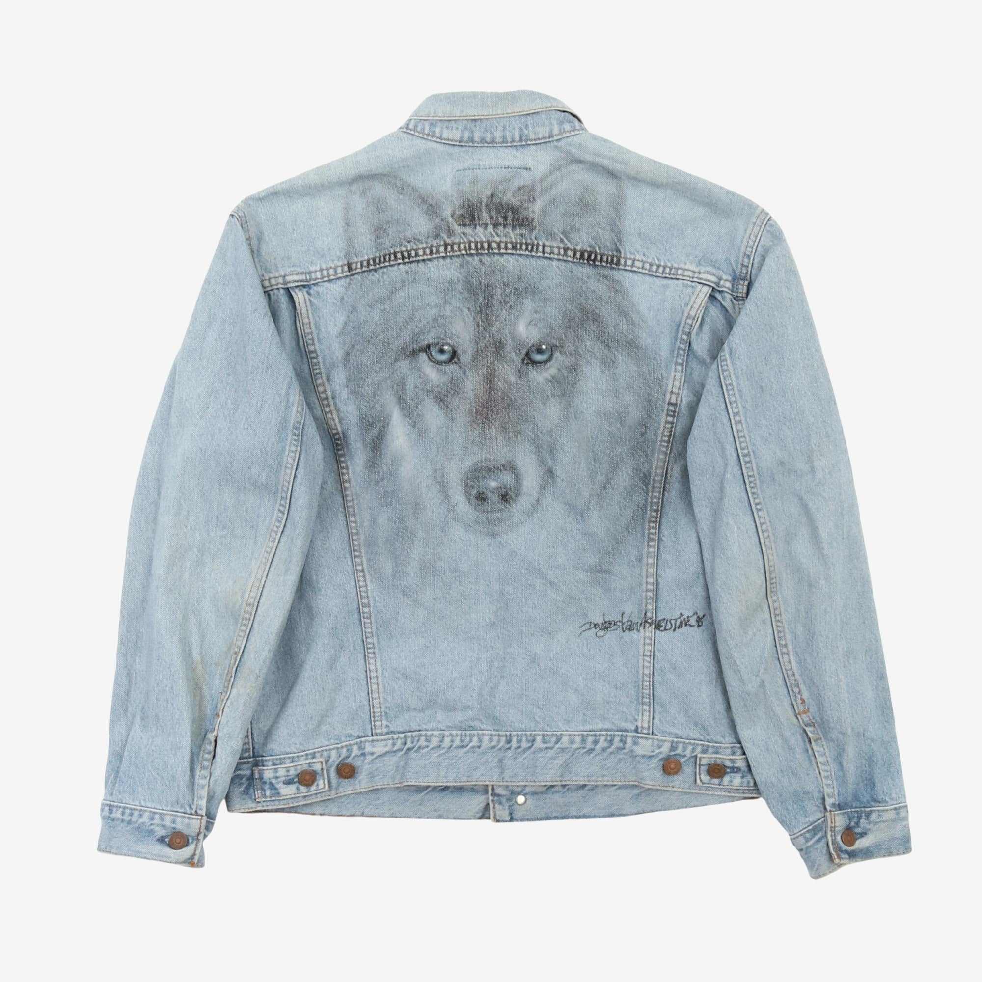 Vintage Wolf Denim Jacket