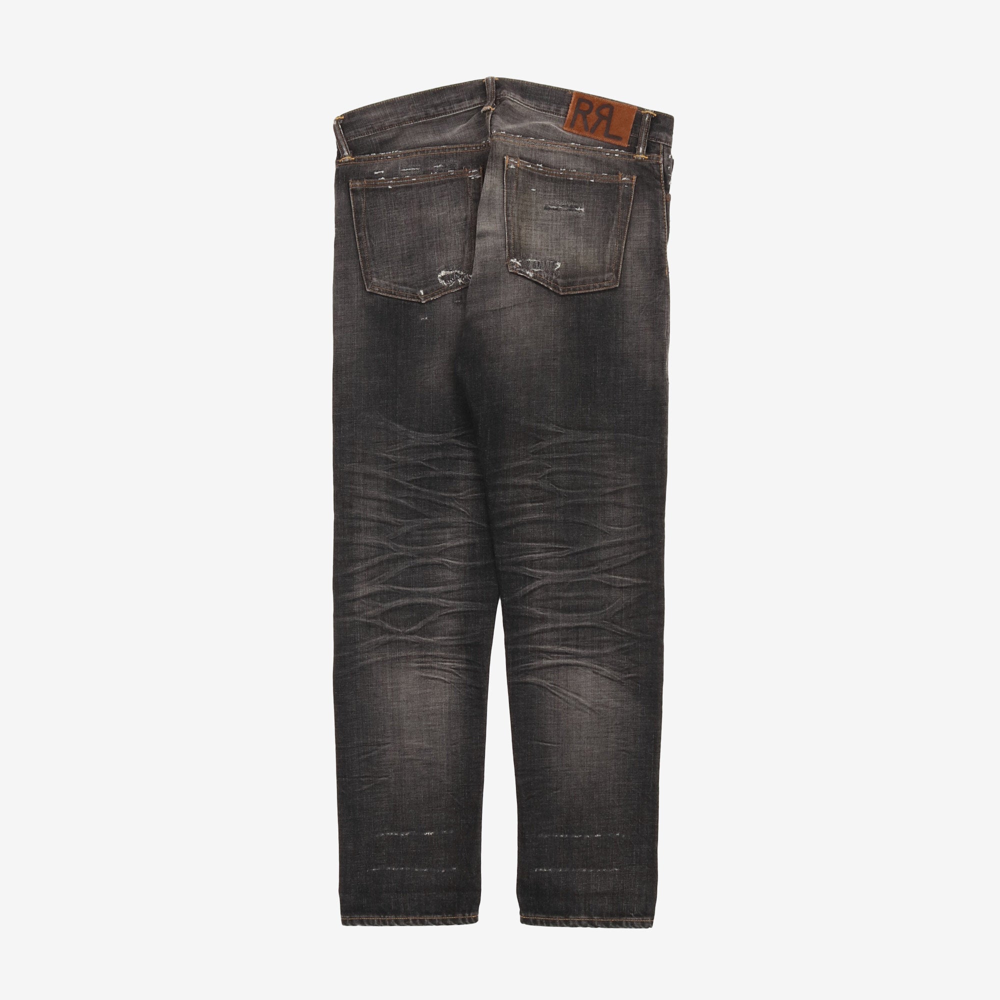 Distressed Selvedge Denim Jeans