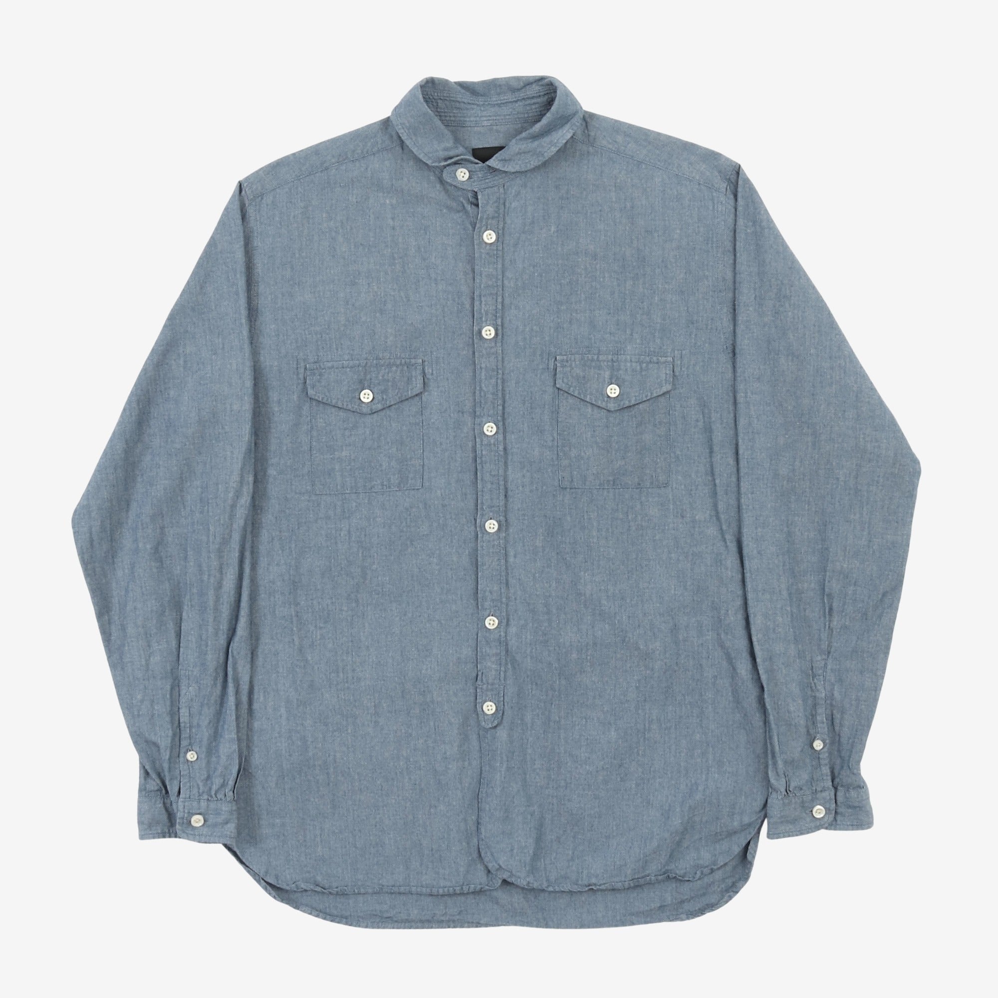 Chambray Short Collar Shirt