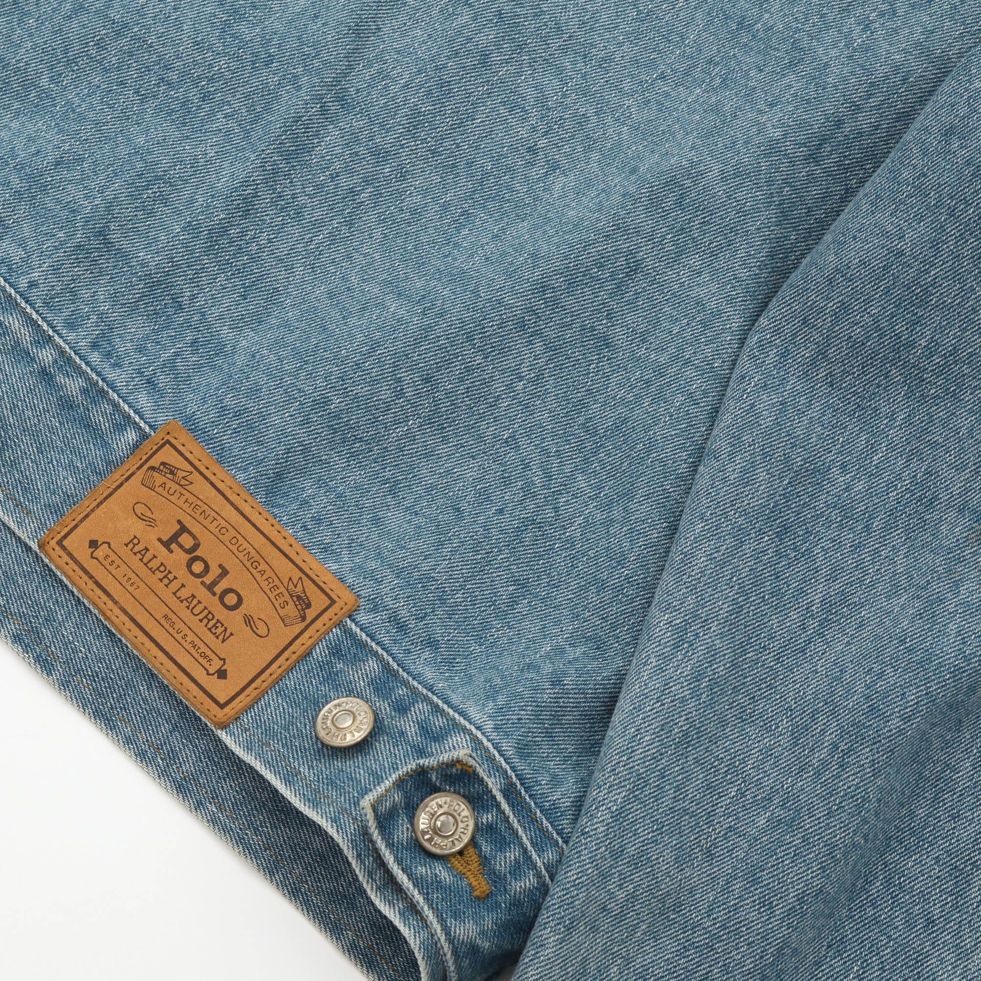 US Flag Polo Denim Jacket