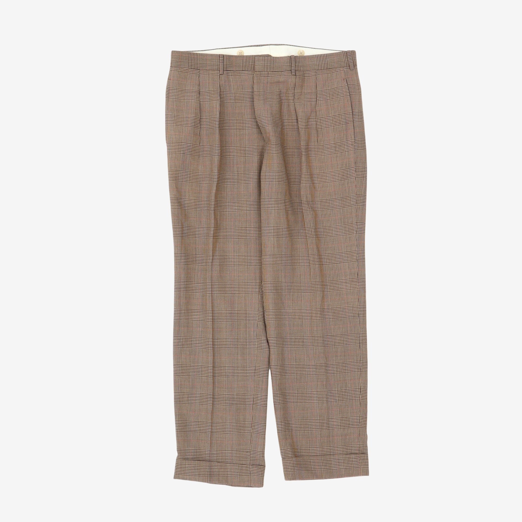 Checkered Formal Chinos