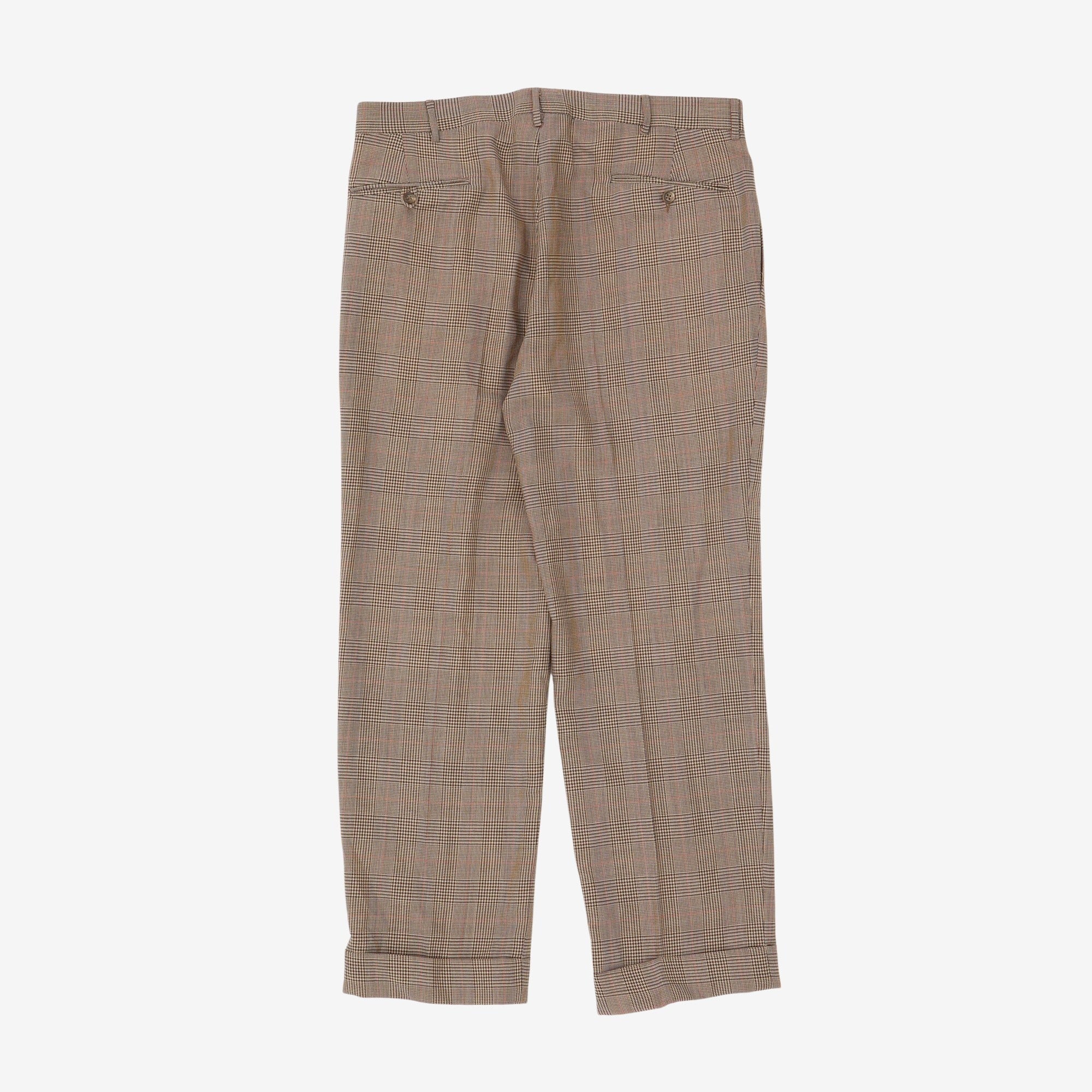 Checkered Formal Chinos