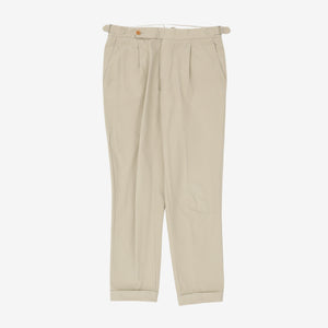Cotton Canvas Trousers