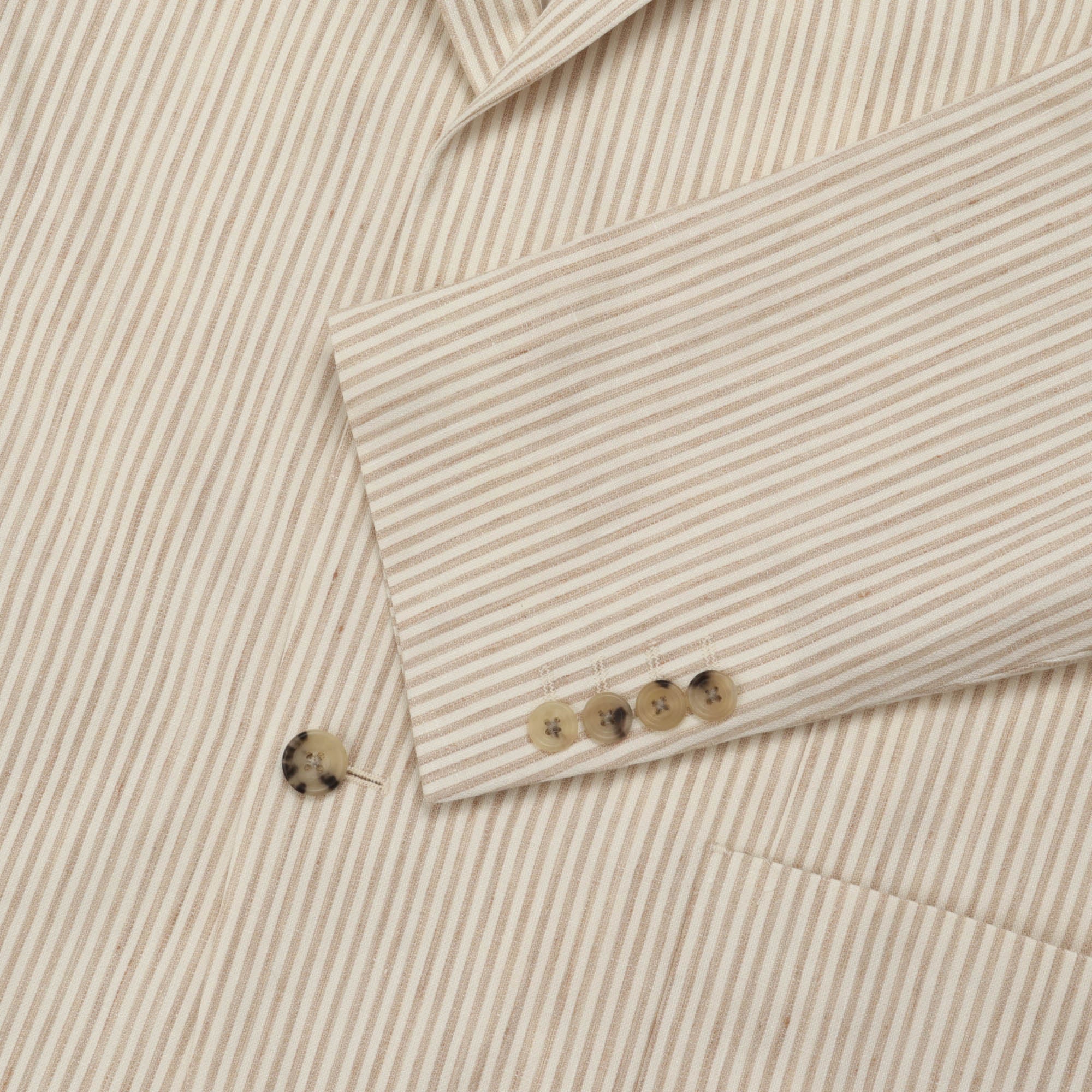 Linen Blend Striped Blazer
