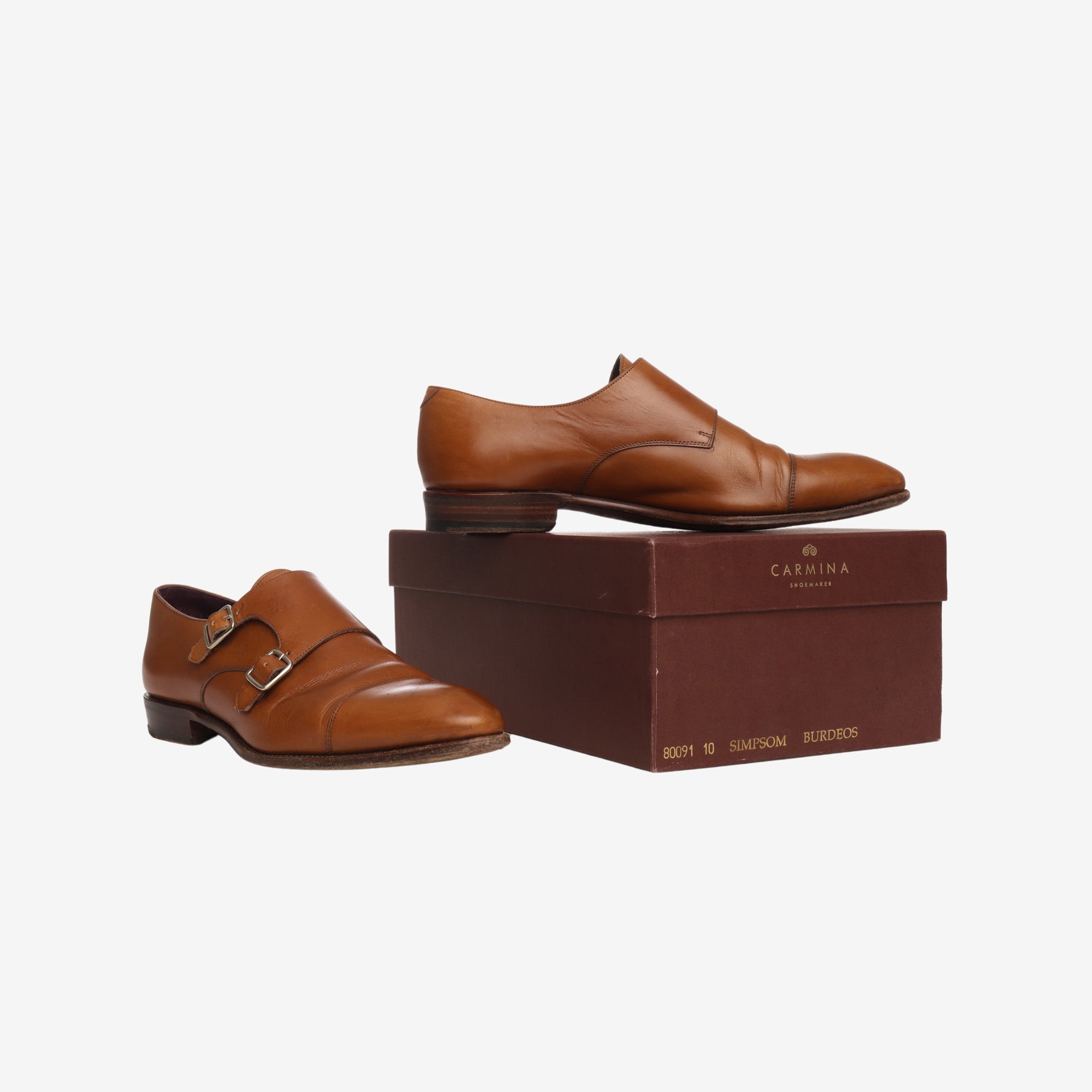 Leather Monk Strap Shoes