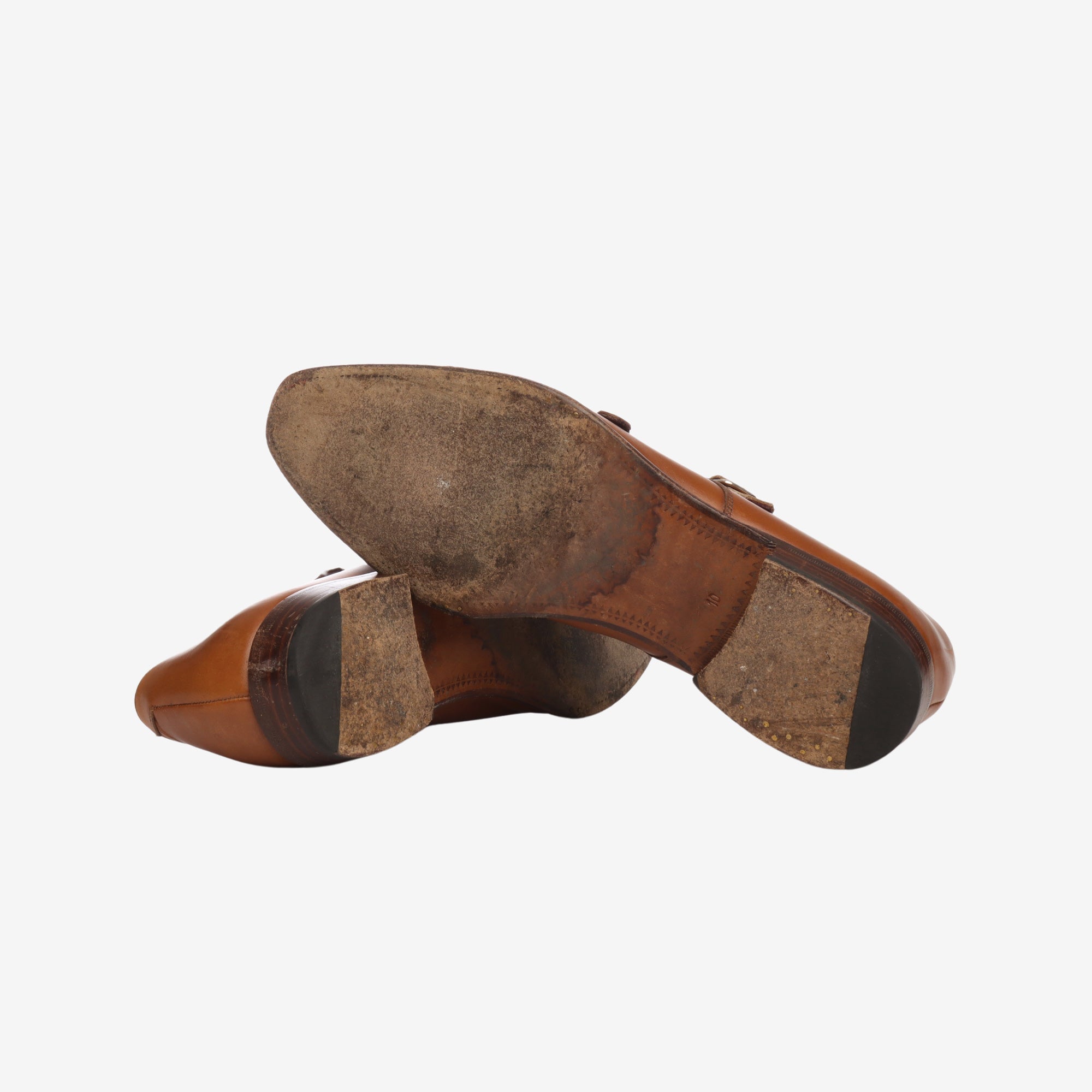 Leather Monk Strap Shoes