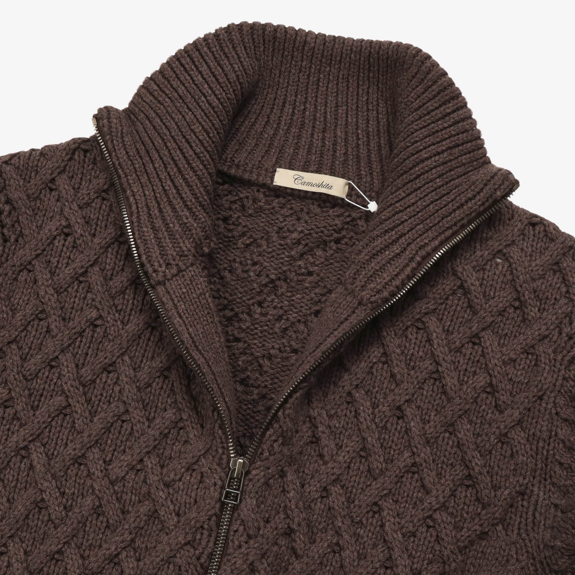 Chunky Cable Zipped Cardigan