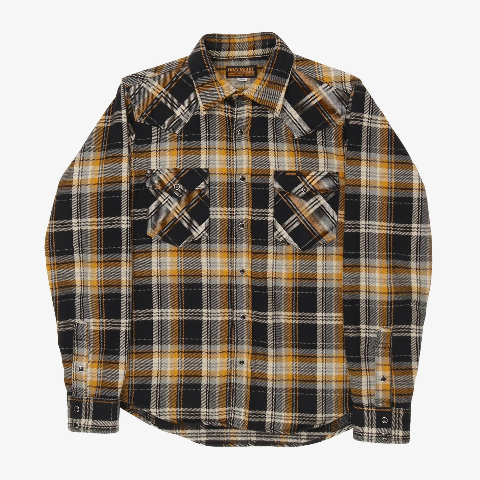 Ultra Heavy Flannel Crazy Check Western Shirt