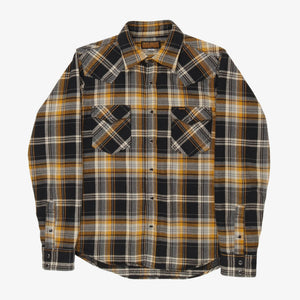 Ultra Heavy Flannel Crazy Check Western Shirt