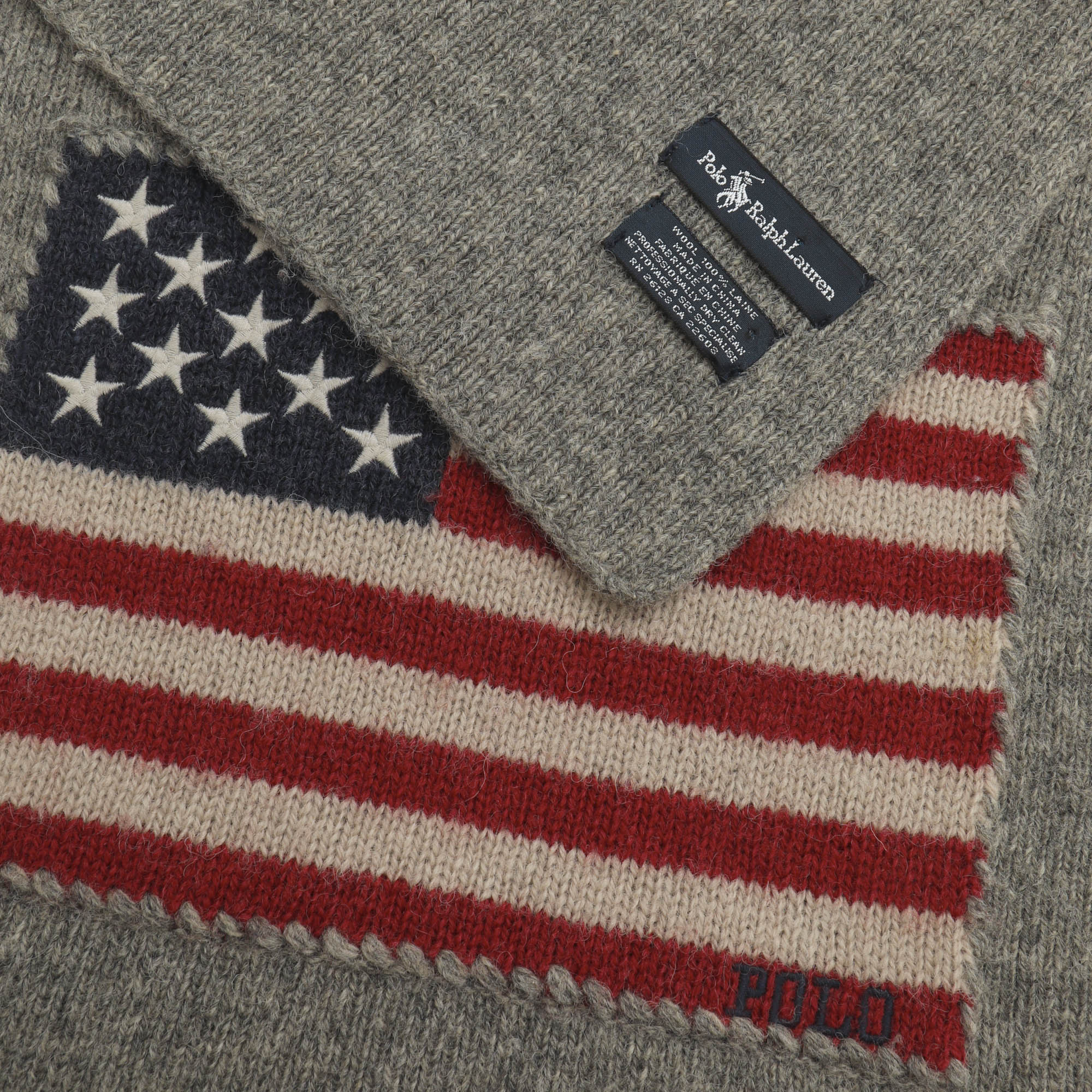 Wool USA Flag Scarf