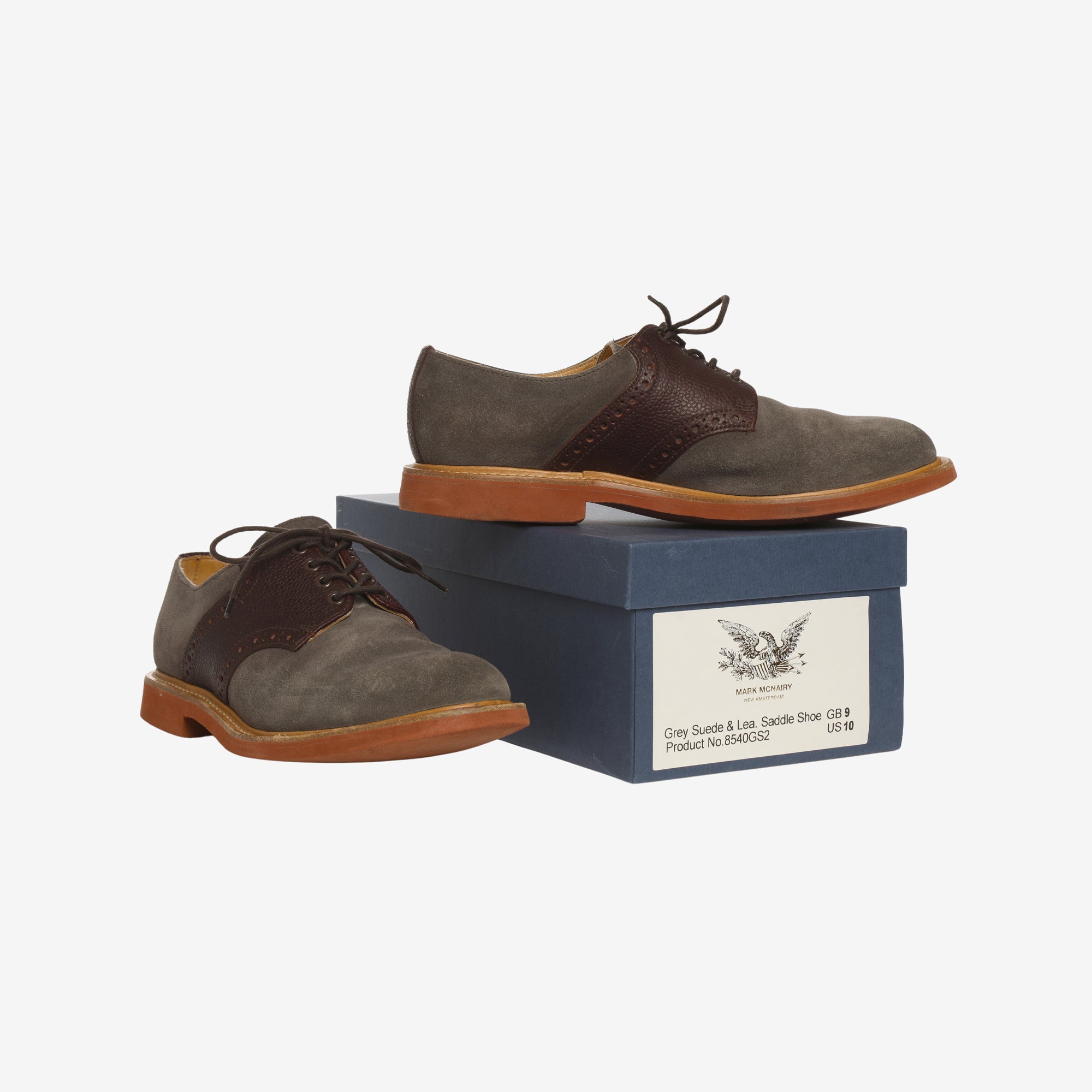 Suede & Lea Saddle Shoes