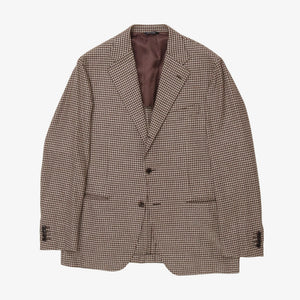 Houndstooth Wool Blazer