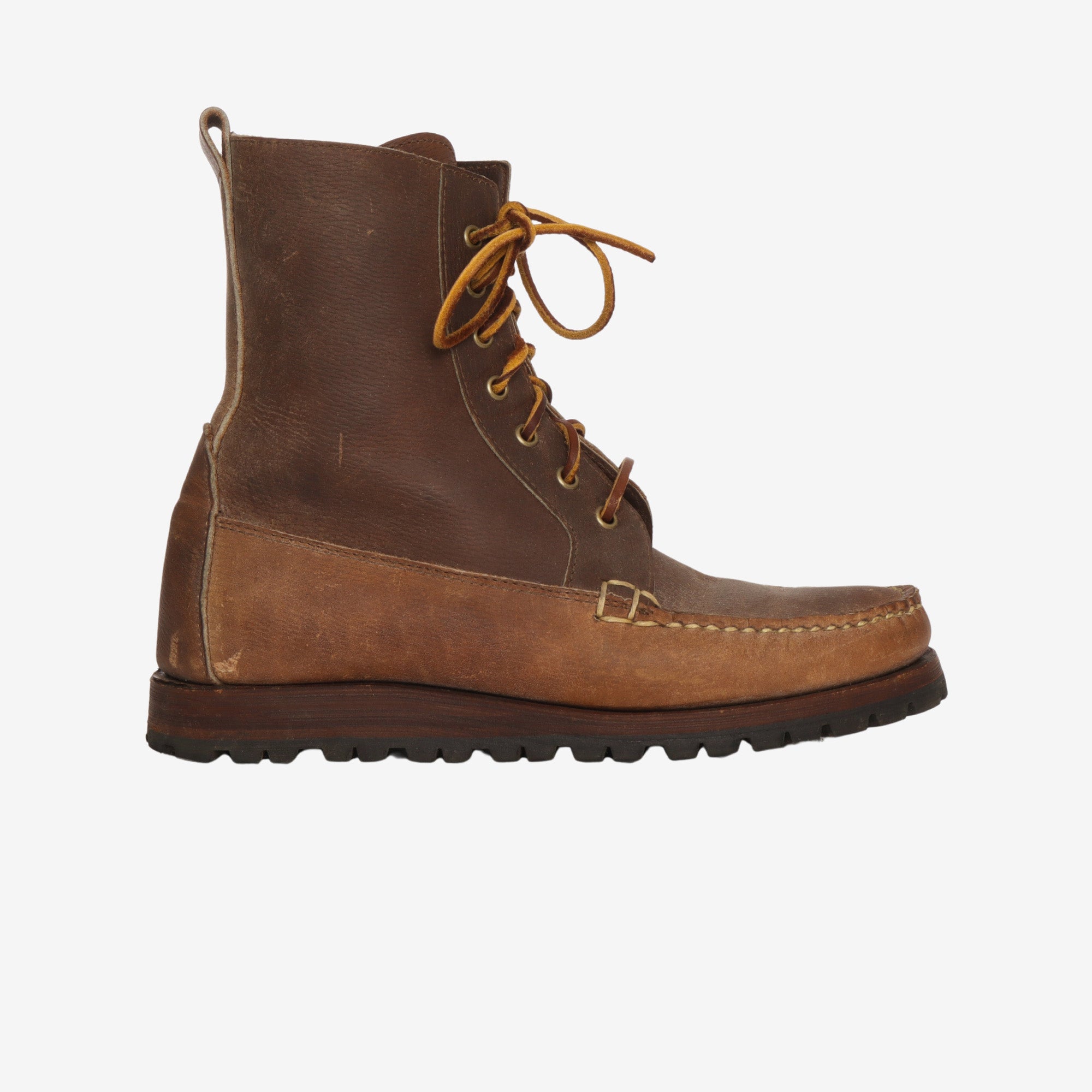 Leather Moccasin Boot