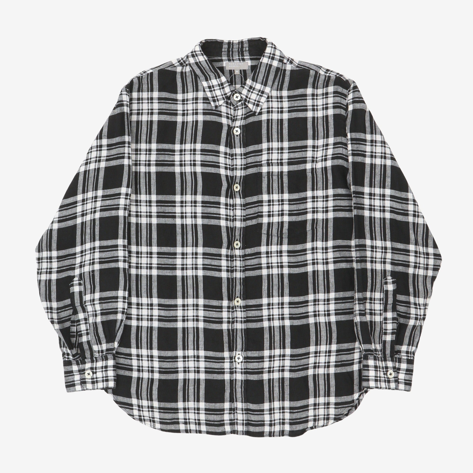 Linen Plaid Shirt