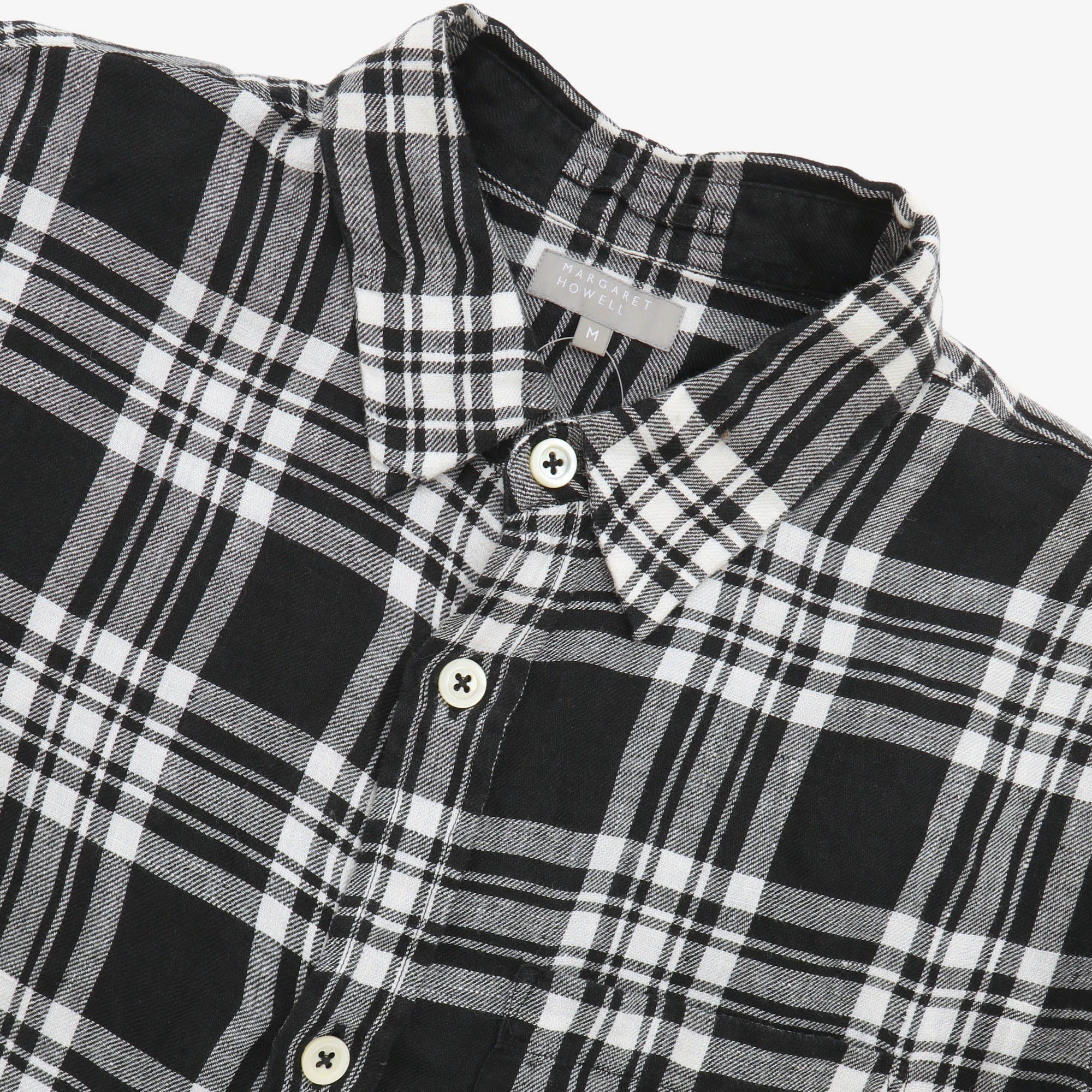 Linen Plaid Shirt