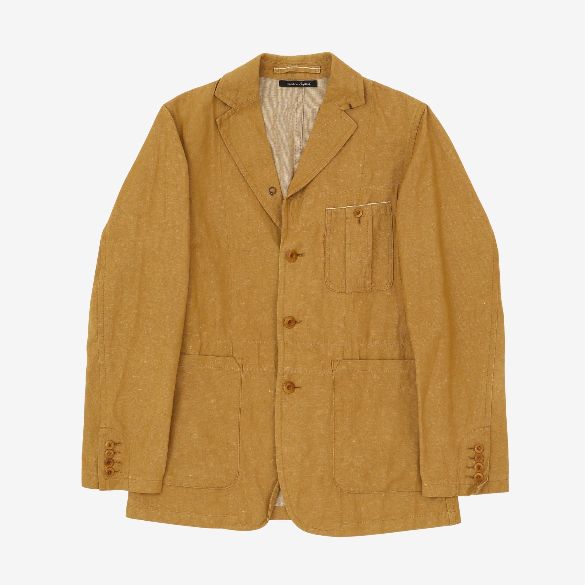 Linen Blend Work Jacket