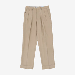 Wool Pleated Trousers