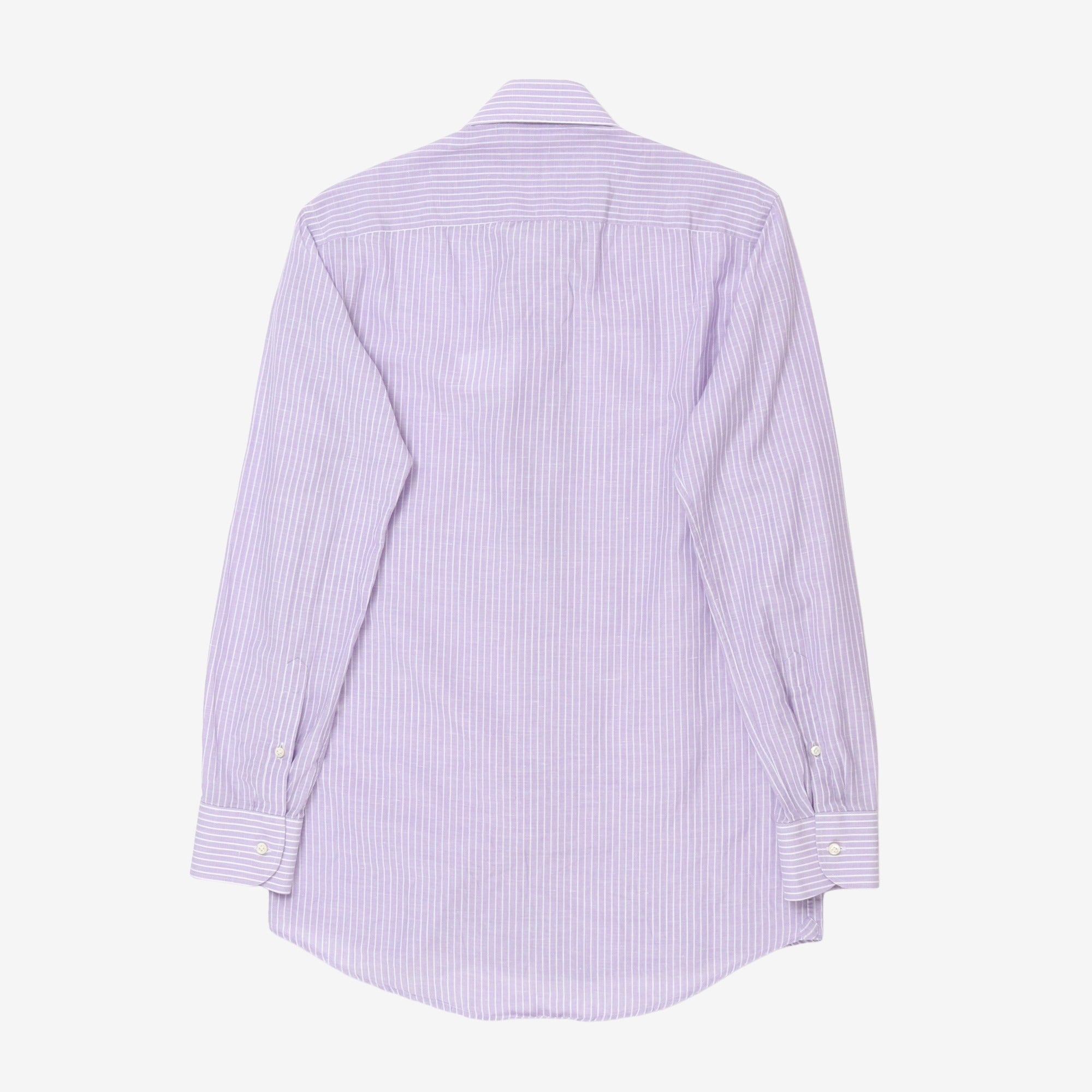 Bespoke Linen-Cotton Striped Shirt