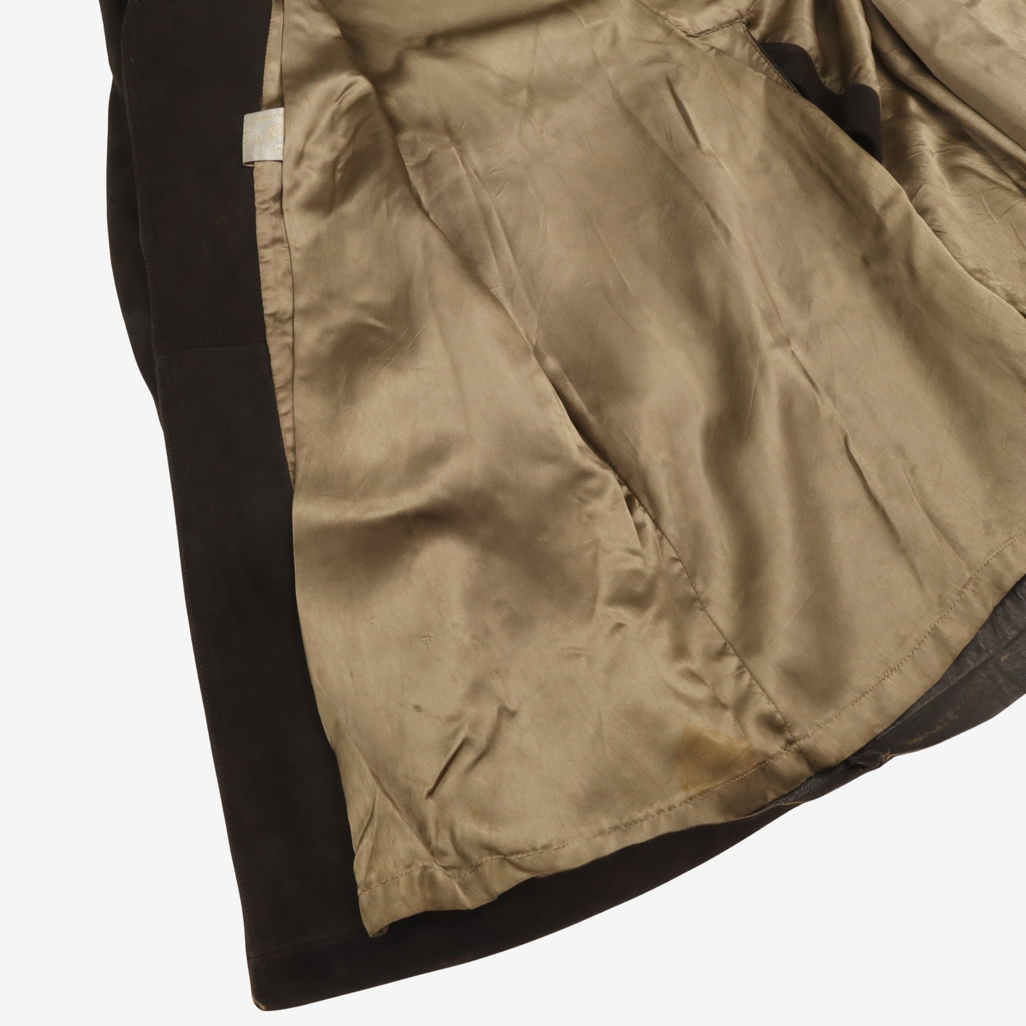 1970s Paul Blanche Leather Overcoat