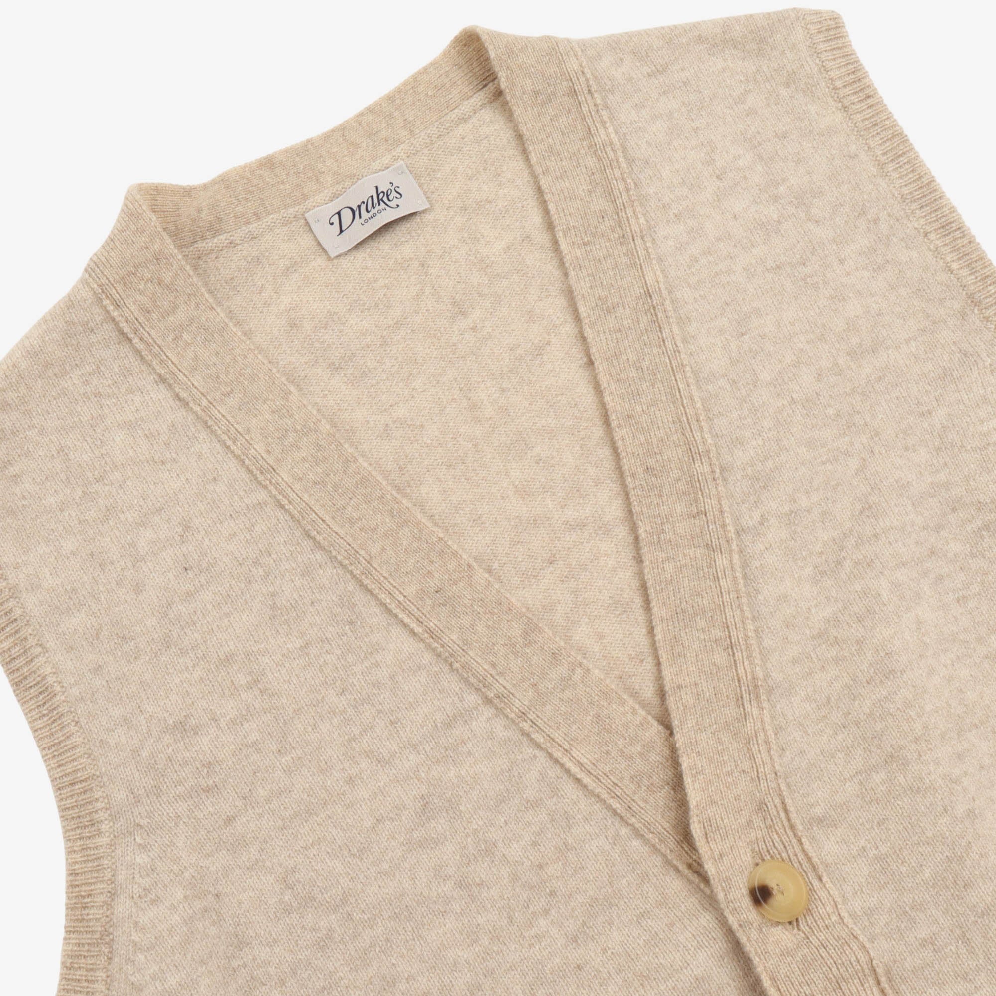 Sleeveless Knit Cardigan