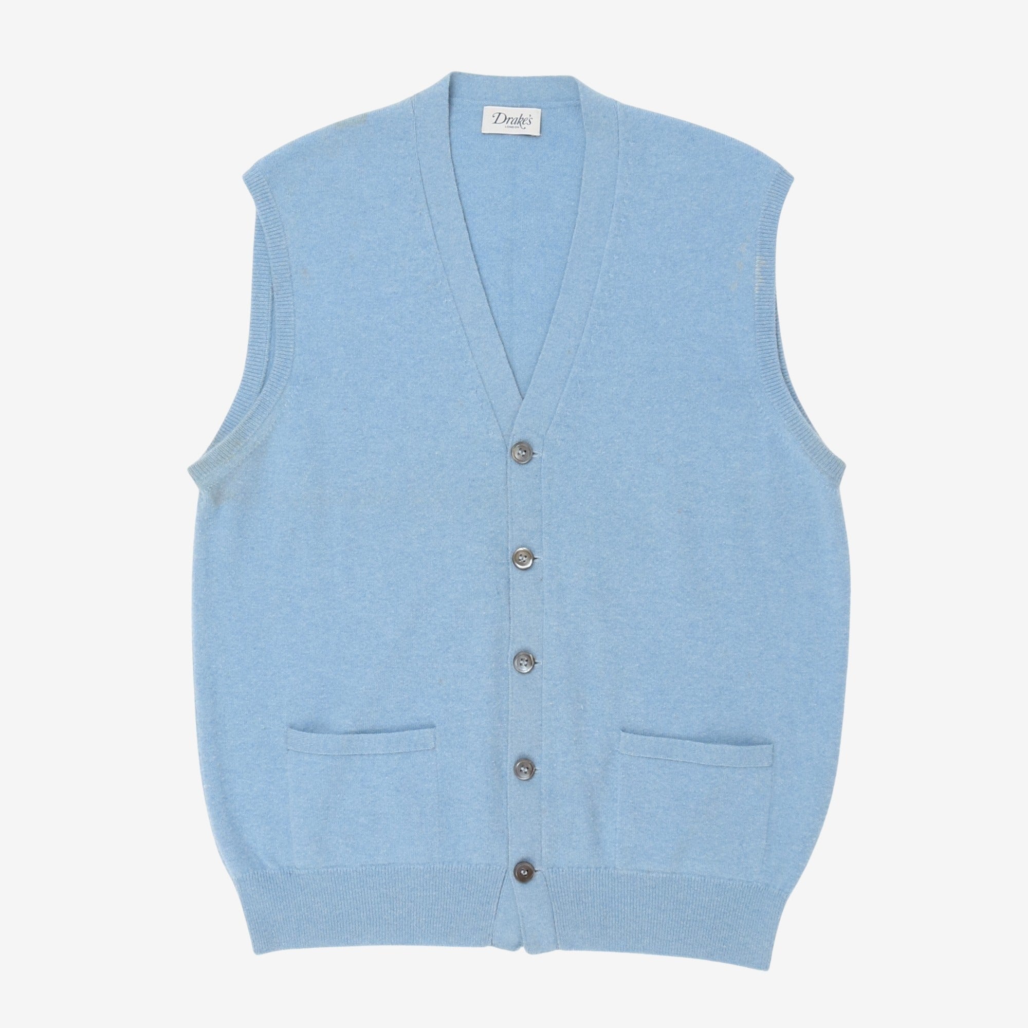 Sleeveless Cashmere Cardigan