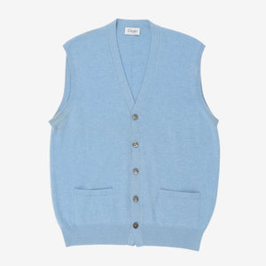 Sleeveless Cashmere Cardigan