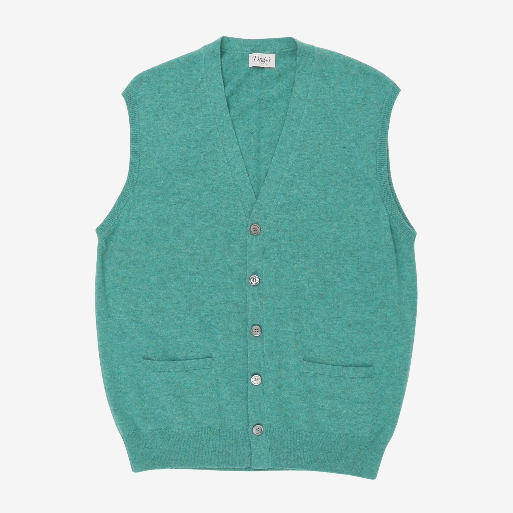 Sleeveless Knit Cardigan