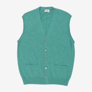 Sleeveless Knit Cardigan