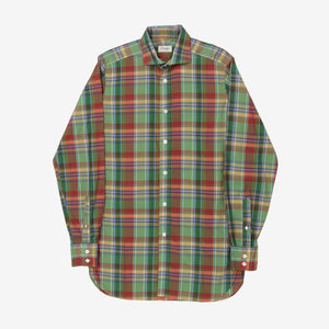 Spread Collar Check Shirt
