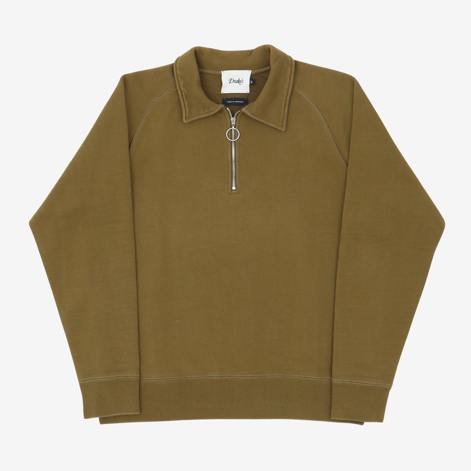 Quarter Zip Collared Sweatshirt