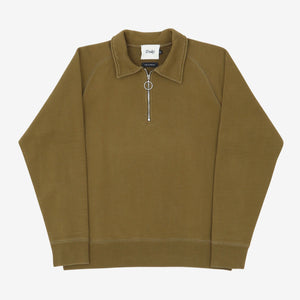 Quarter Zip Collared Sweatshirt