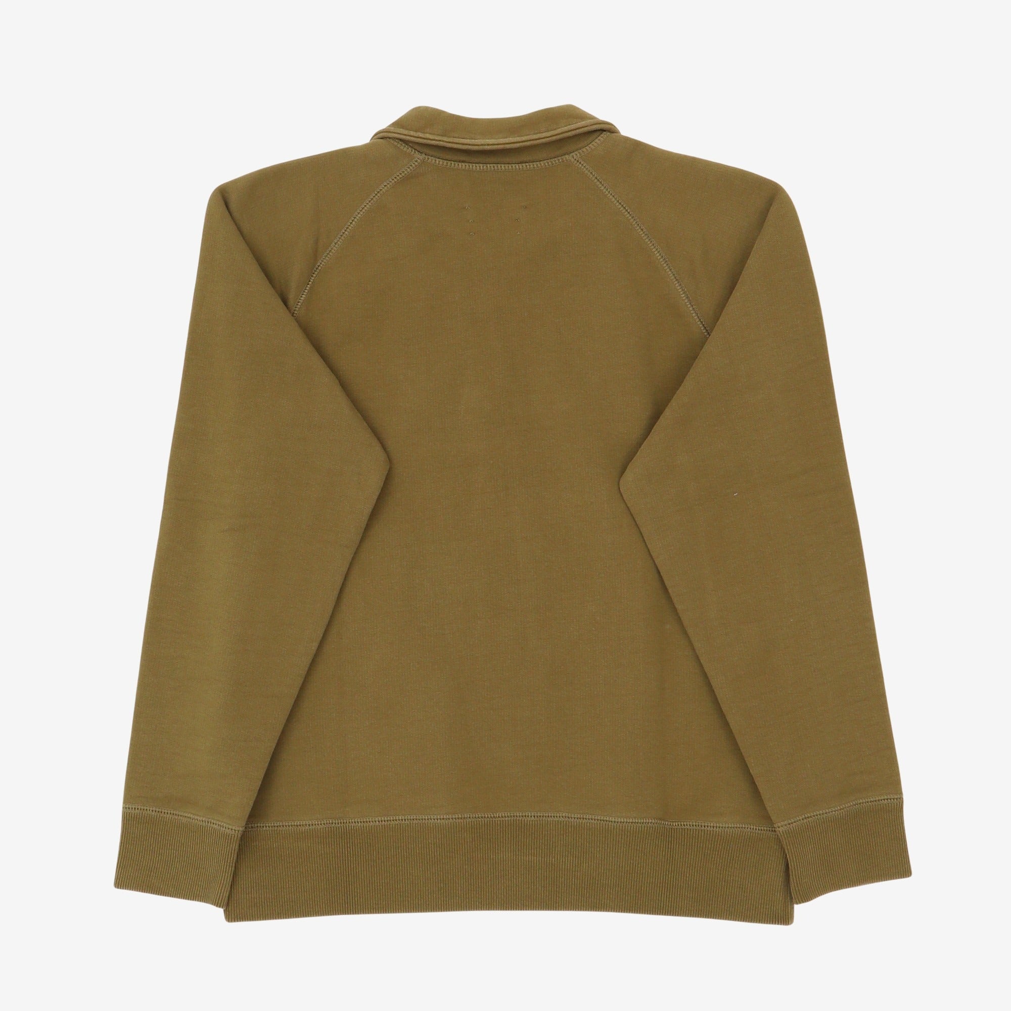 Quarter Zip Collared Sweatshirt