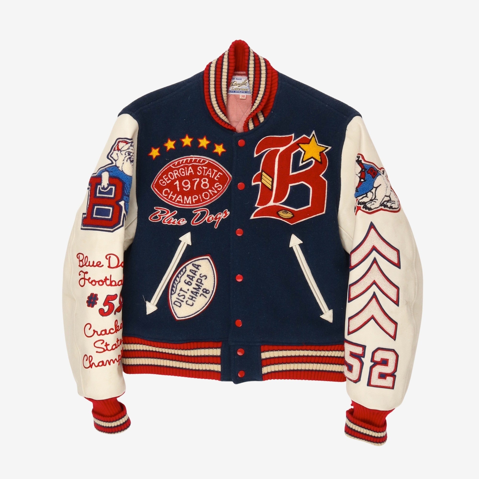 Vintage Forest Park Blue Dogs Varsity Jacket