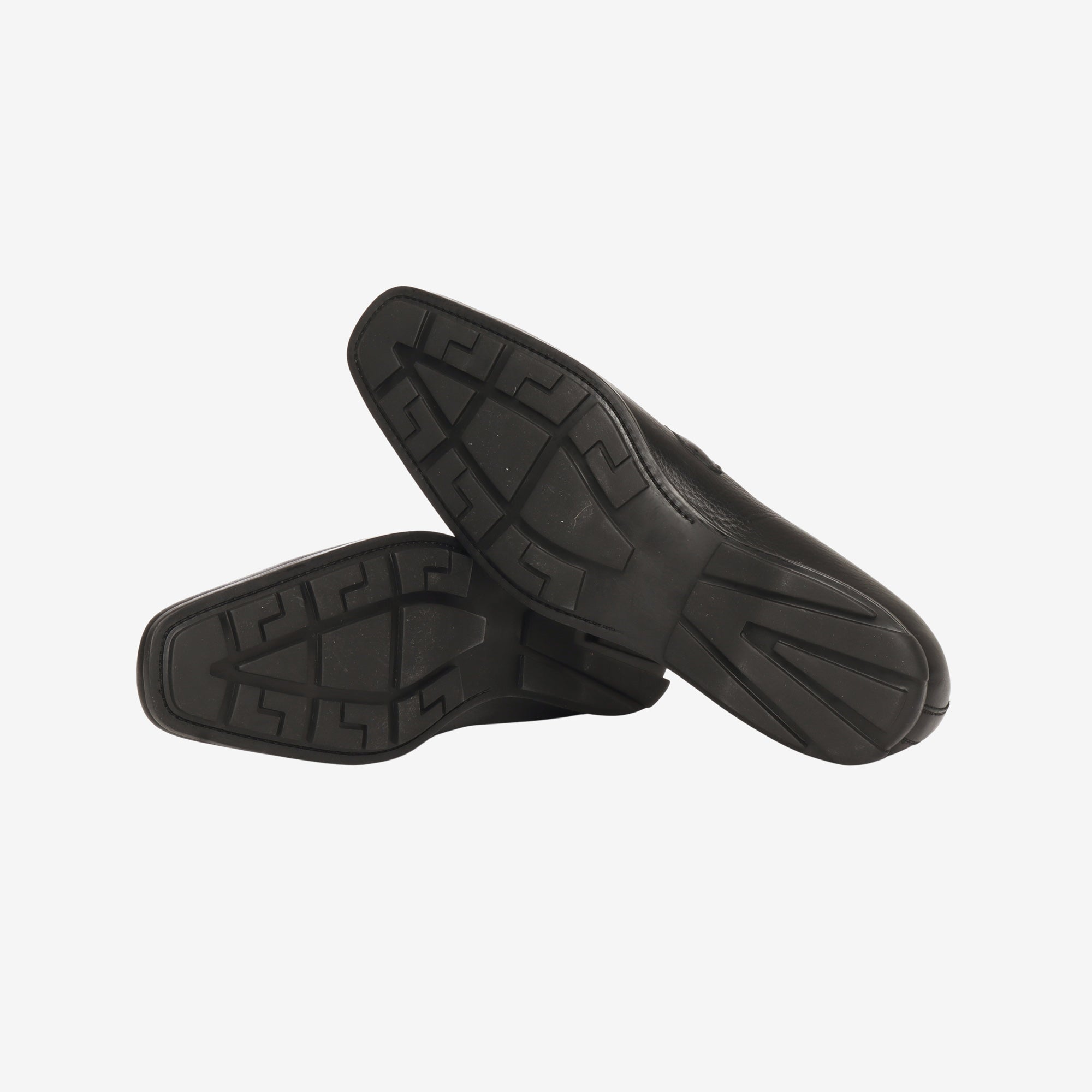 Leather Buckle Loafers