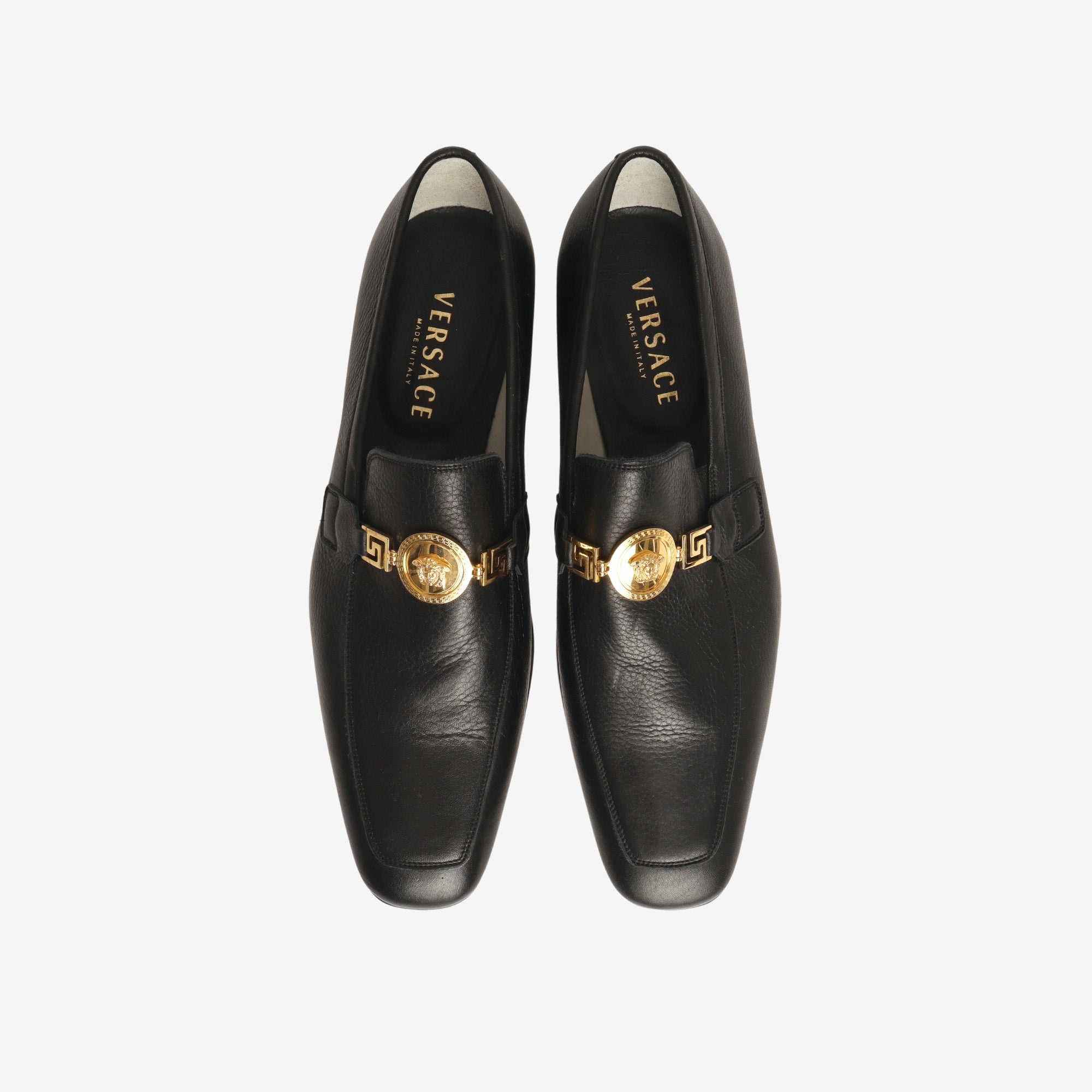 Leather Buckle Loafers