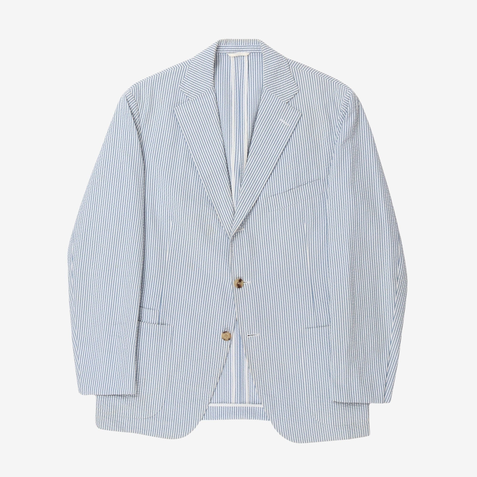 Striped Seersucker Suit (UK42 / W35)