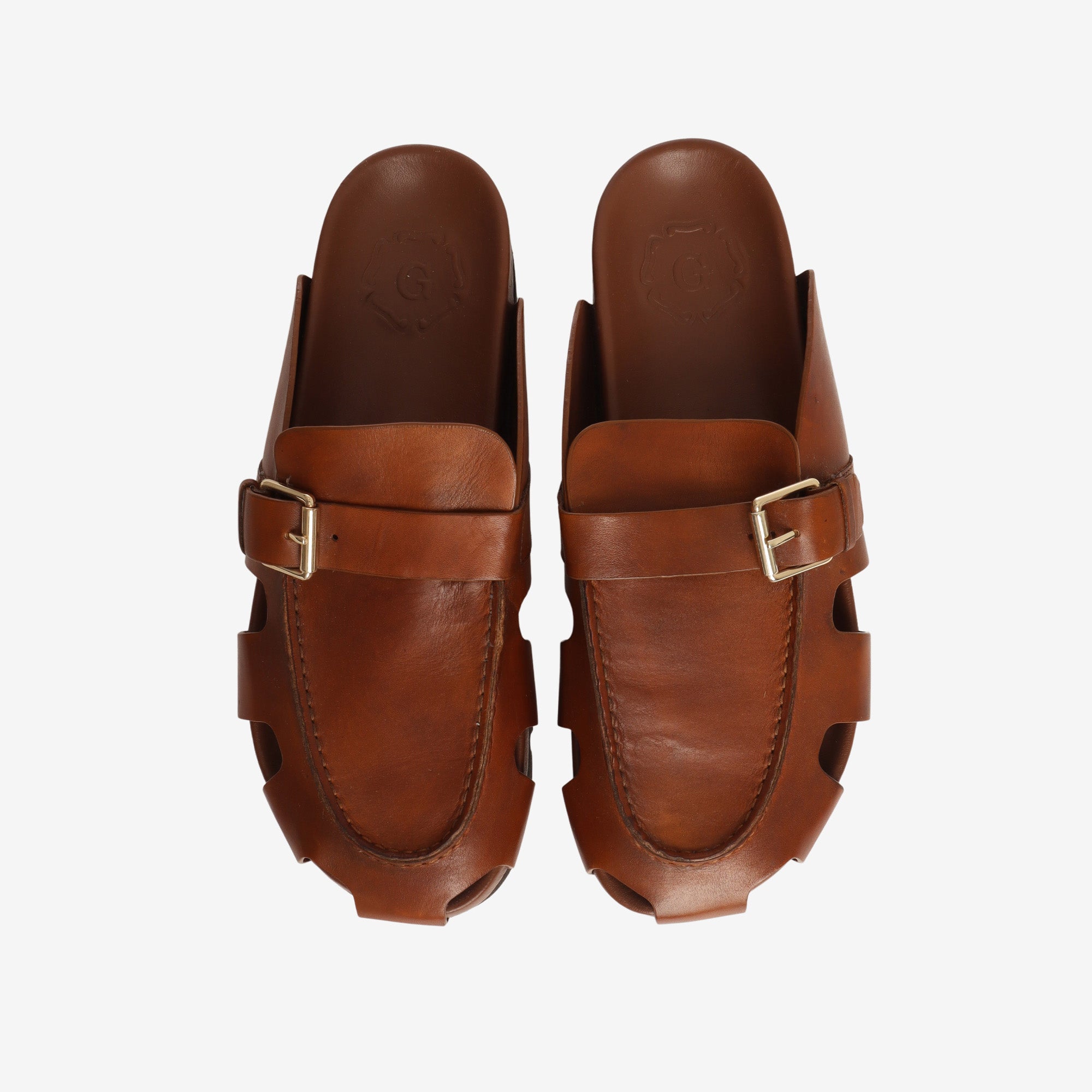 Leather Clog Sandals