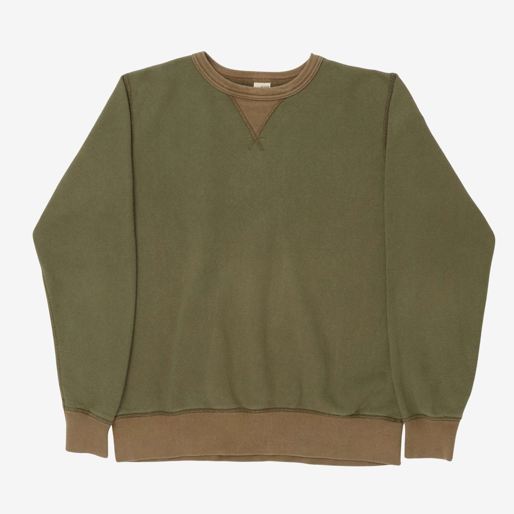 4-Needle Plain Sweatshirt