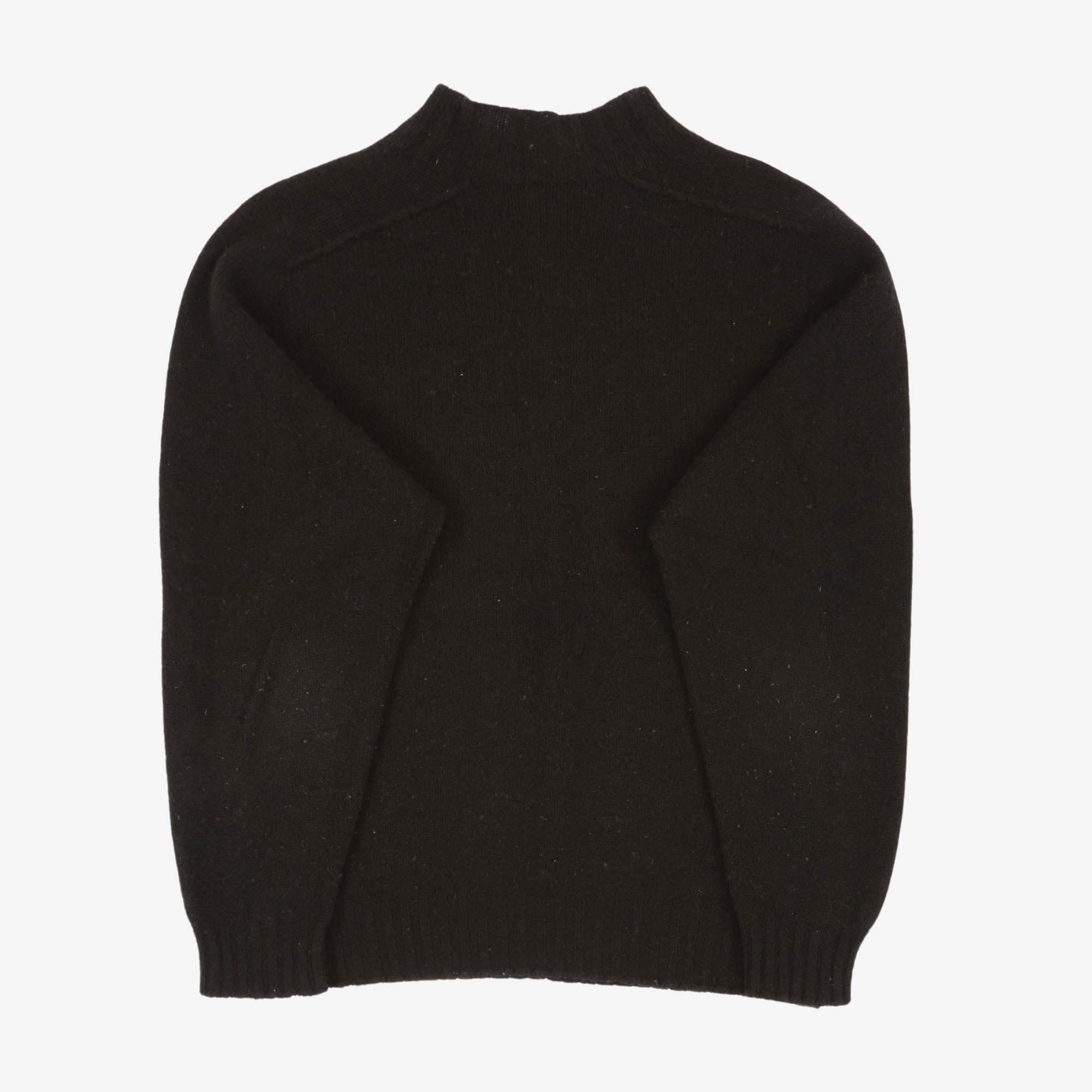 Brushed Shetland Mock Neck Sweater