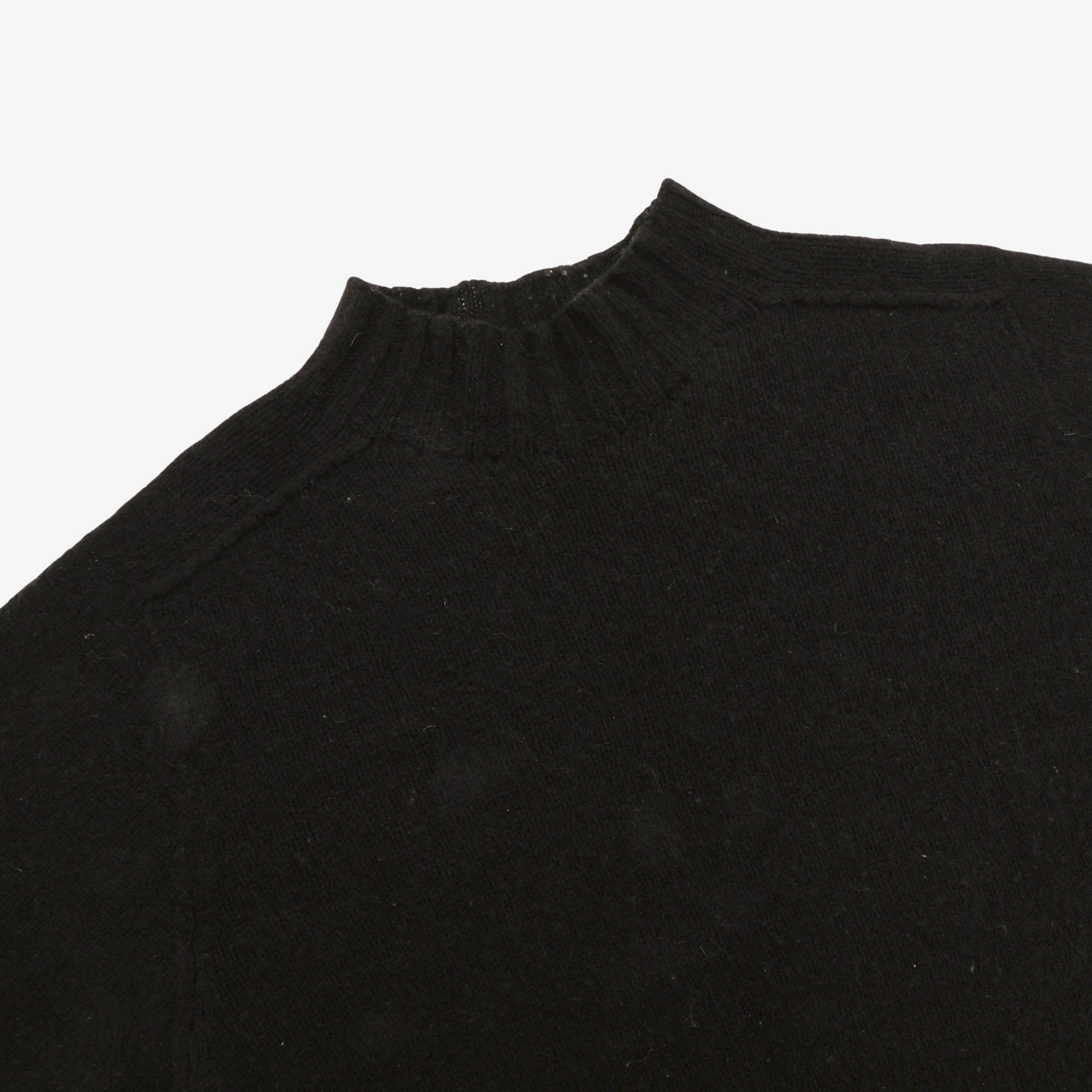 Brushed Shetland Mock Neck Sweater