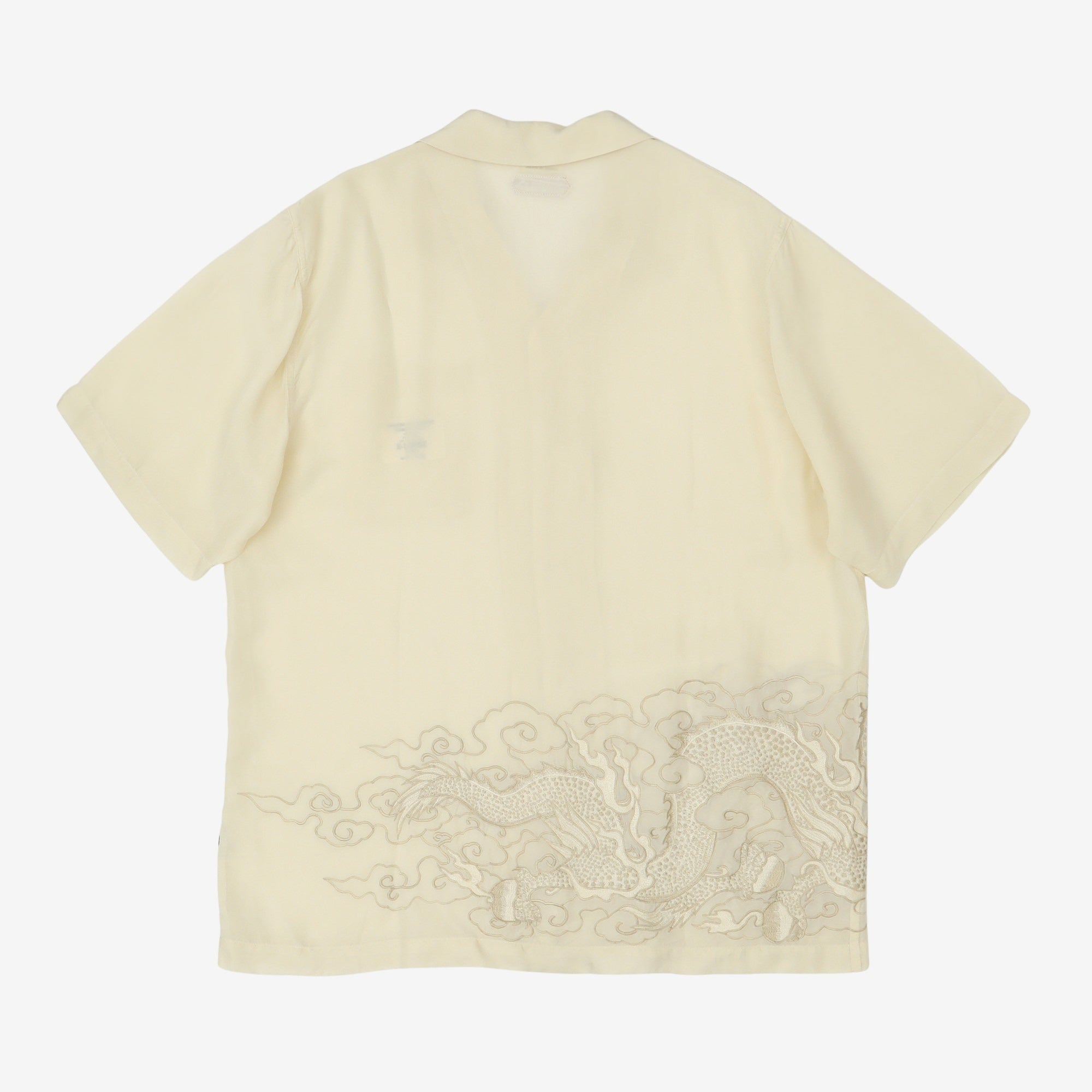 Embroidered Open Collar Shirt