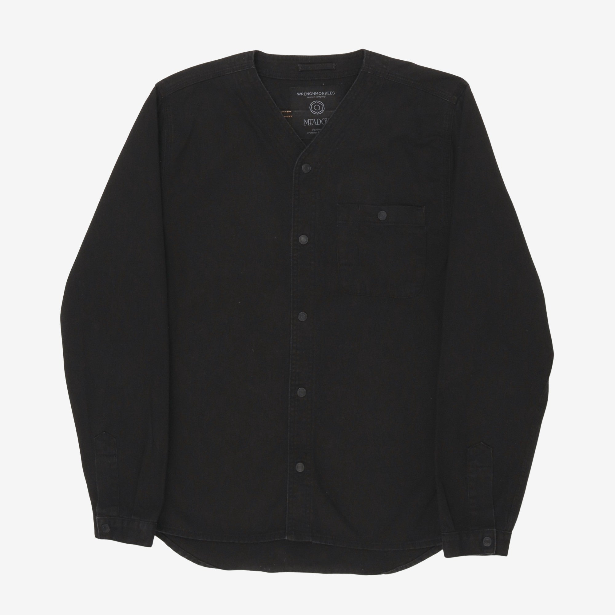 Collarless Work Shirt