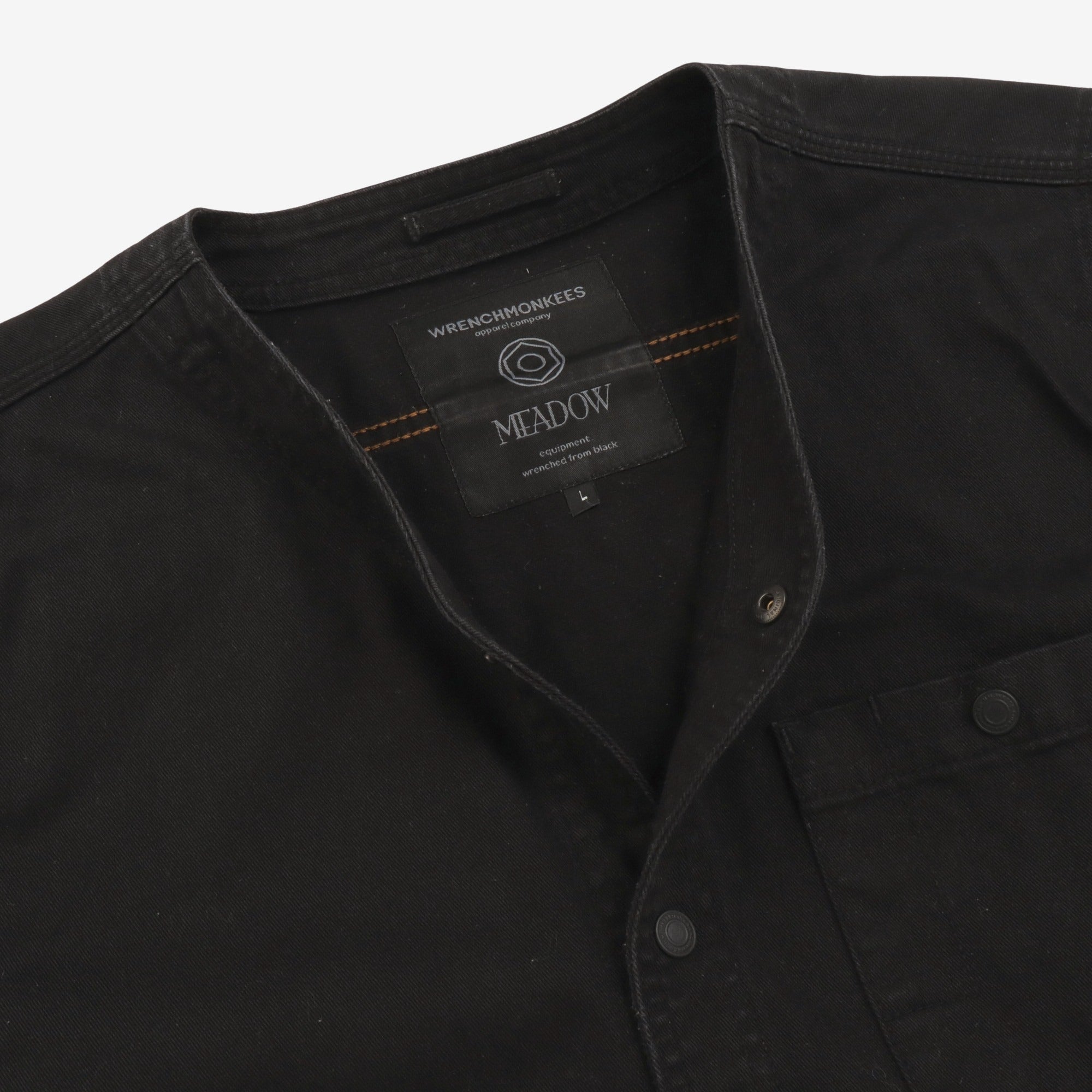 Collarless Work Shirt