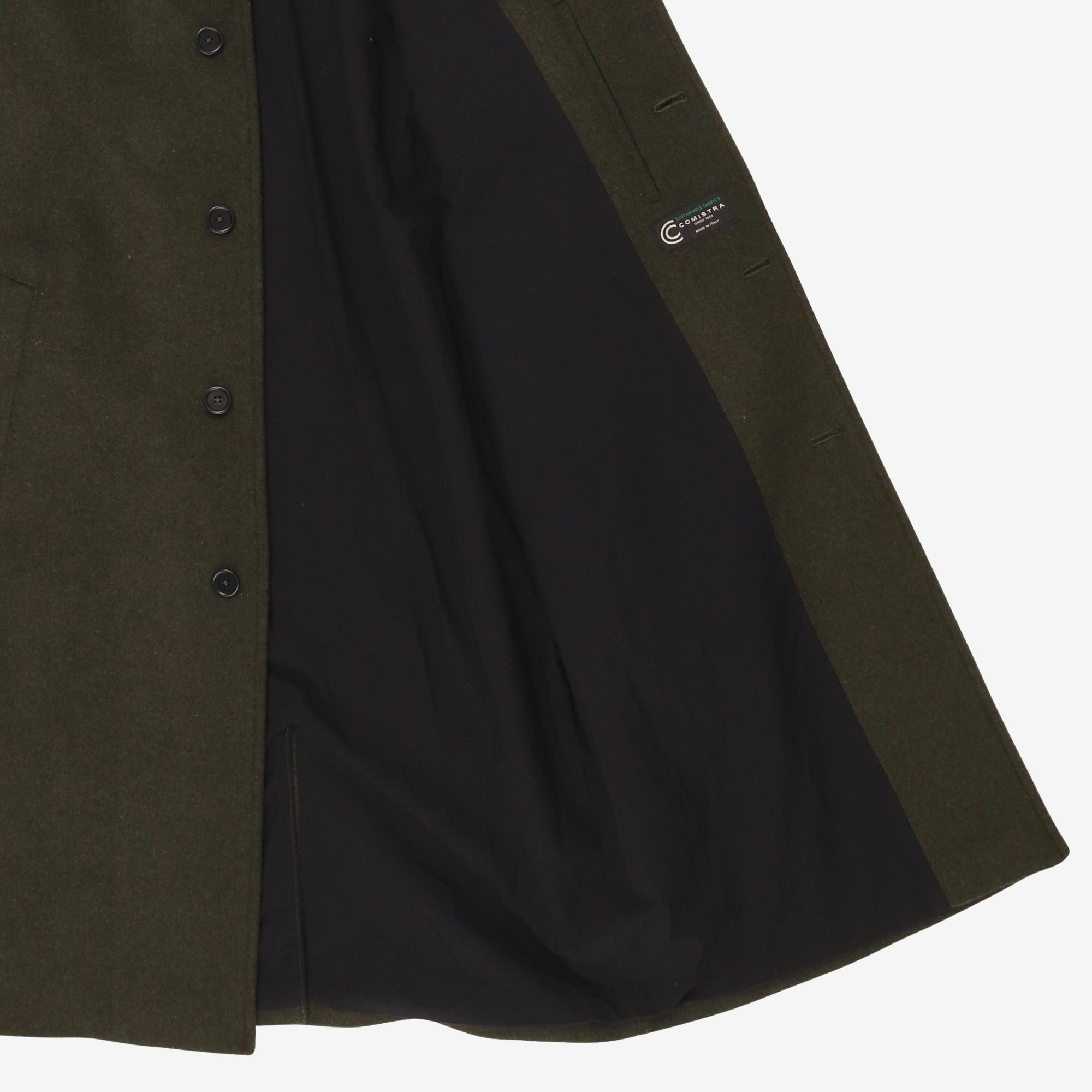 Wool Curtis Overcoat